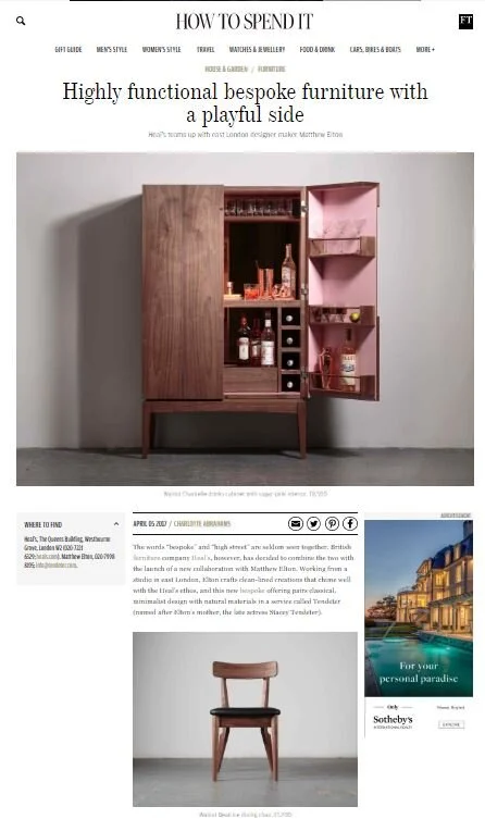    Heals launches new bespoke service with Matthew Elton   