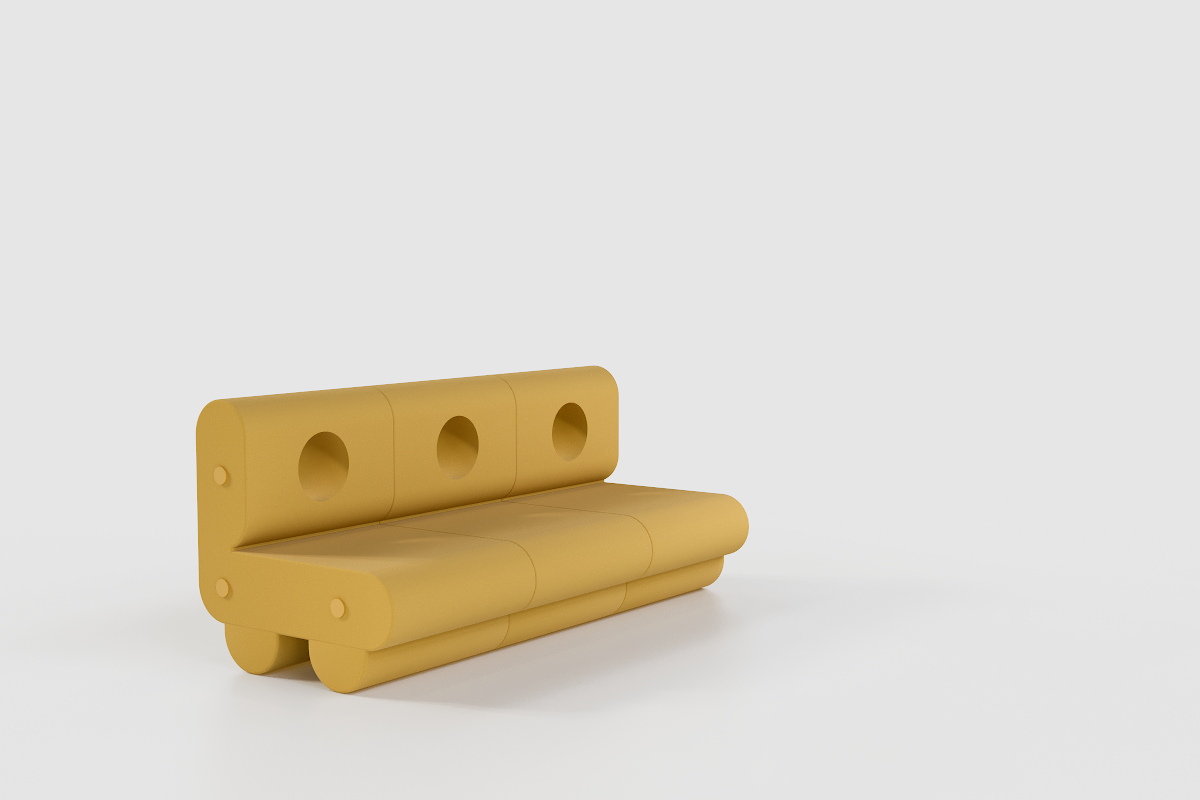 Anzen - Modular seating range designed to be with or without arm rests.