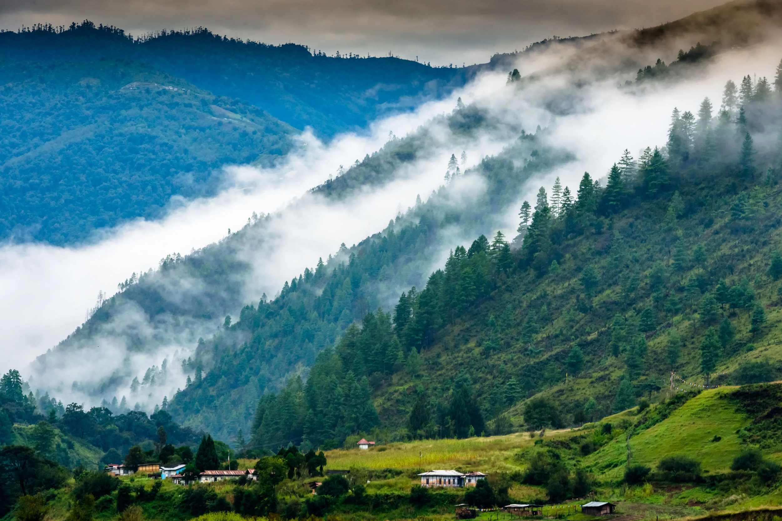 Mist Layers above village