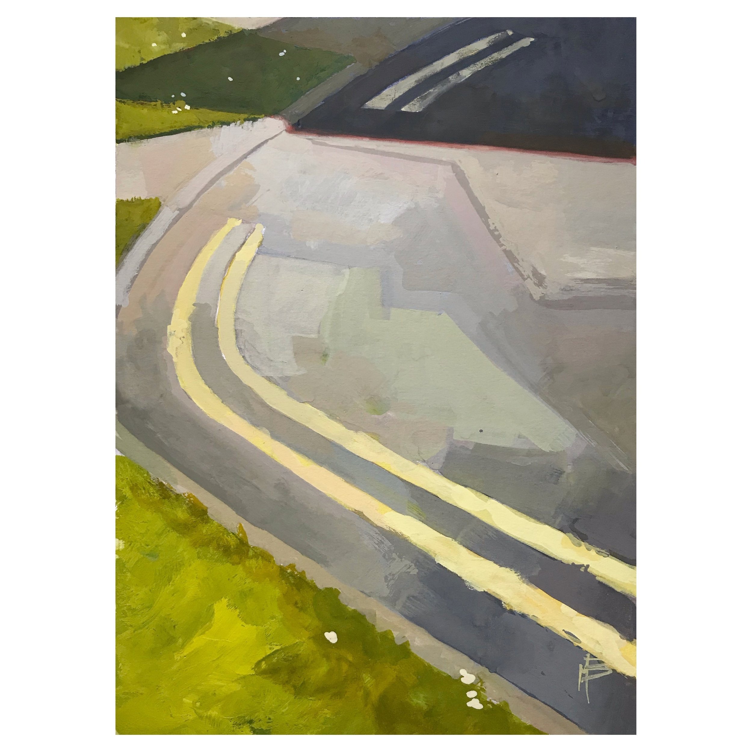 Asphalt (I) / Watercolour and gouache on paper