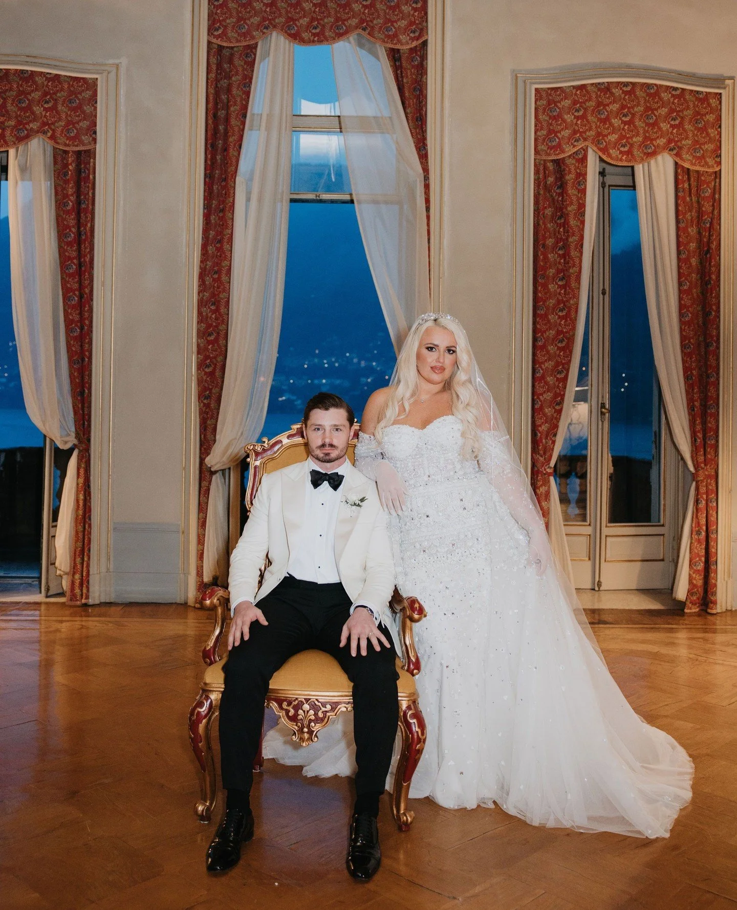 The easiest couple to celebrate ✨️ ⁠
⁠
Two of the loveliest people you could hope to meet, surrounded by the family and friends who mean the world to them - working with them to create this was a privilege from start to finish 🤍⁠
⁠
⁠
Designer &amp; 