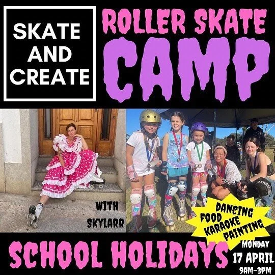 Next monday the 17th we have a skatecamp coming up again!!!🦋🦋🦋🛼🌸 gonna be so much fun with karaoke, painting, dancing and ofcourse SKATING and games. Keep the fun alive🍀🌸 #sk8ingnoh8ing #rollerskate #skatecamp #danceskate #parkskate