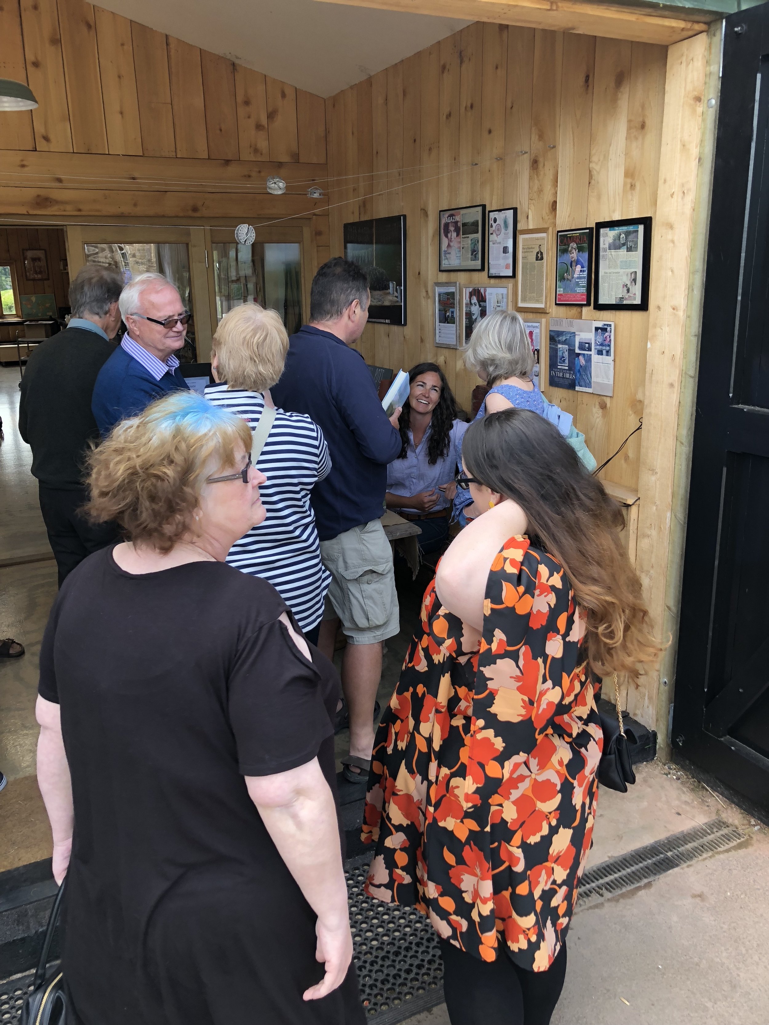 Signing at Farmers Welsh Lavender