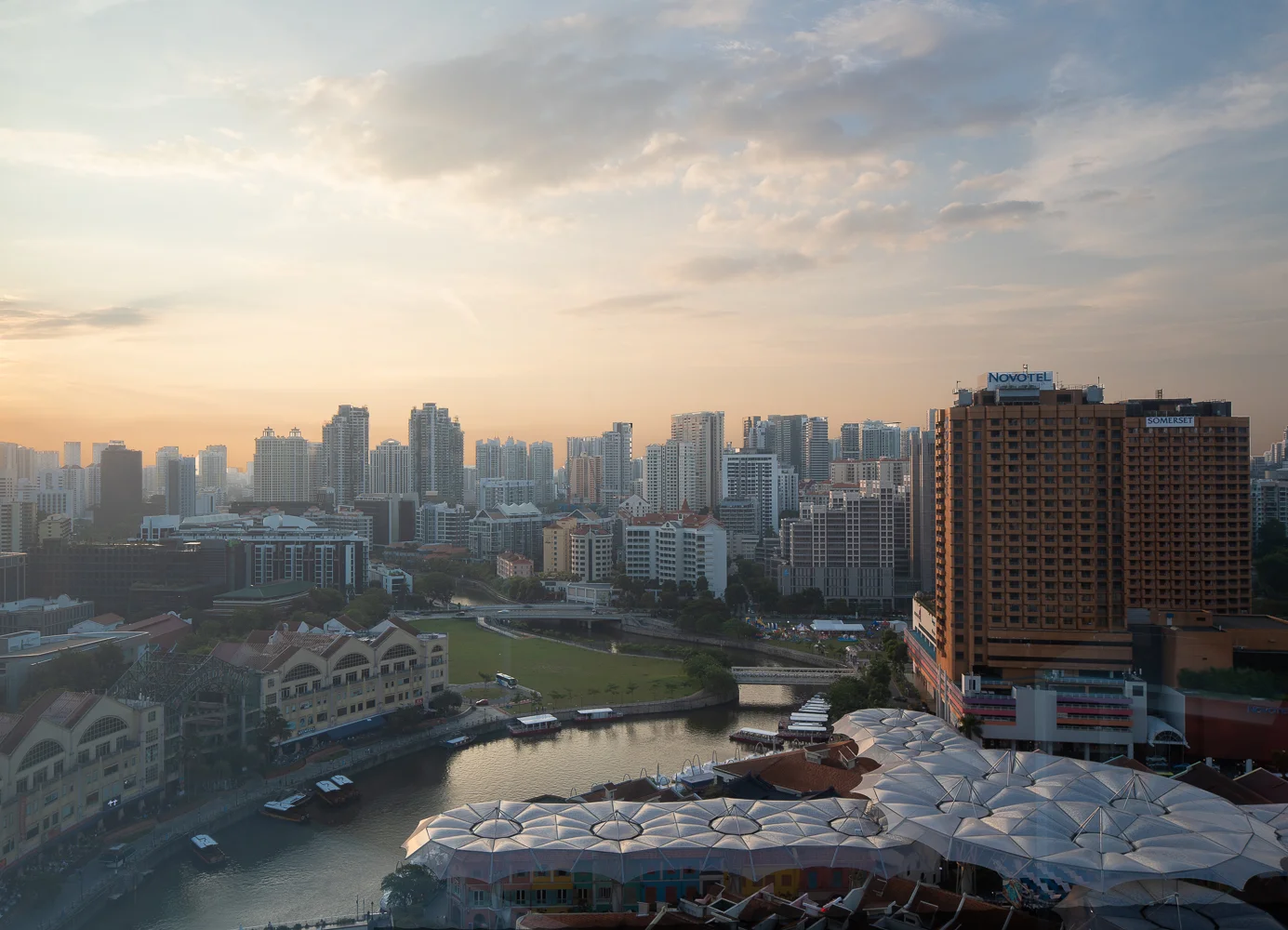 View from the office. Watch the sun set in the comfort of your office.