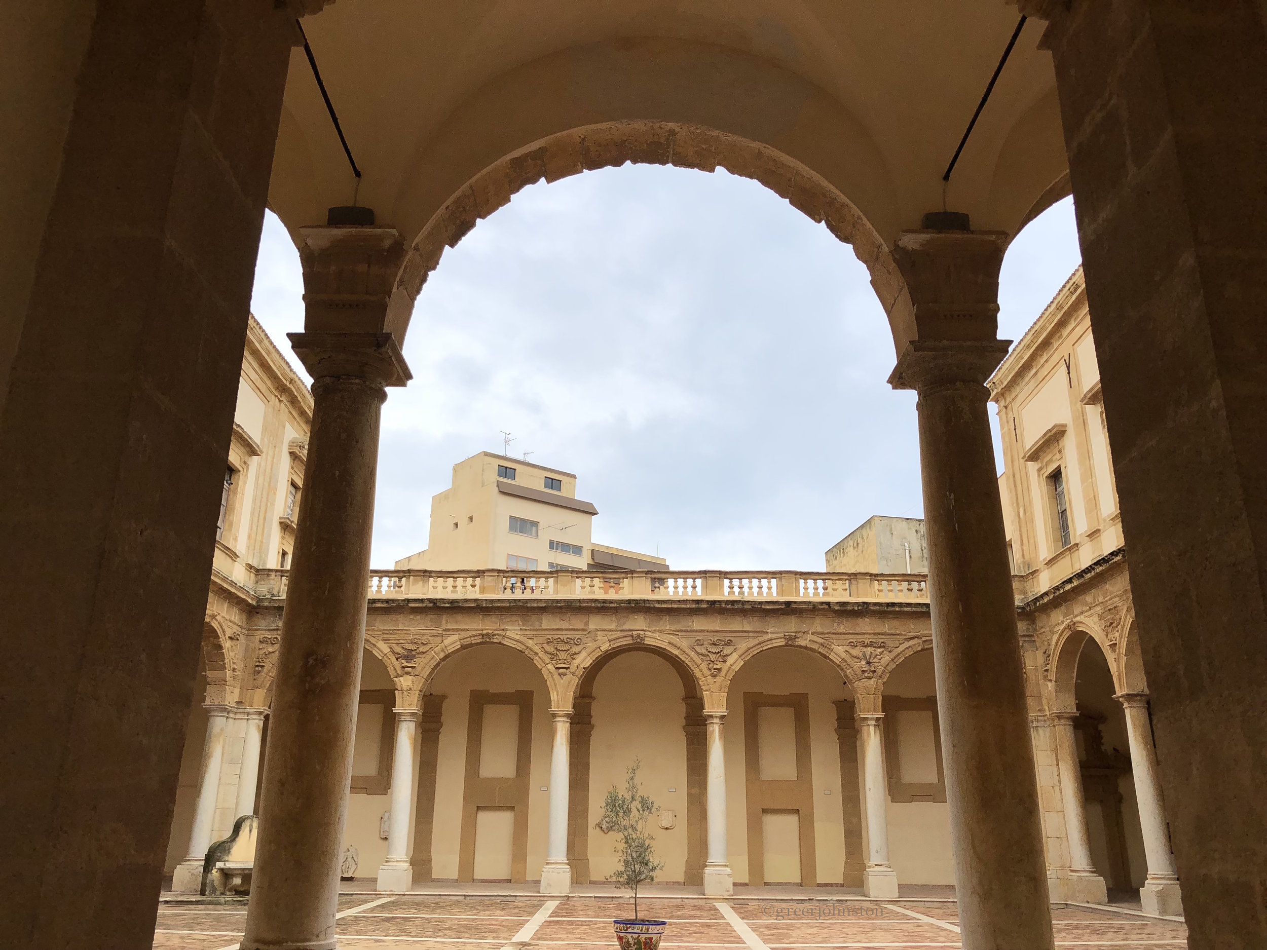 The courtyard of the Collegio dei Gesuiti