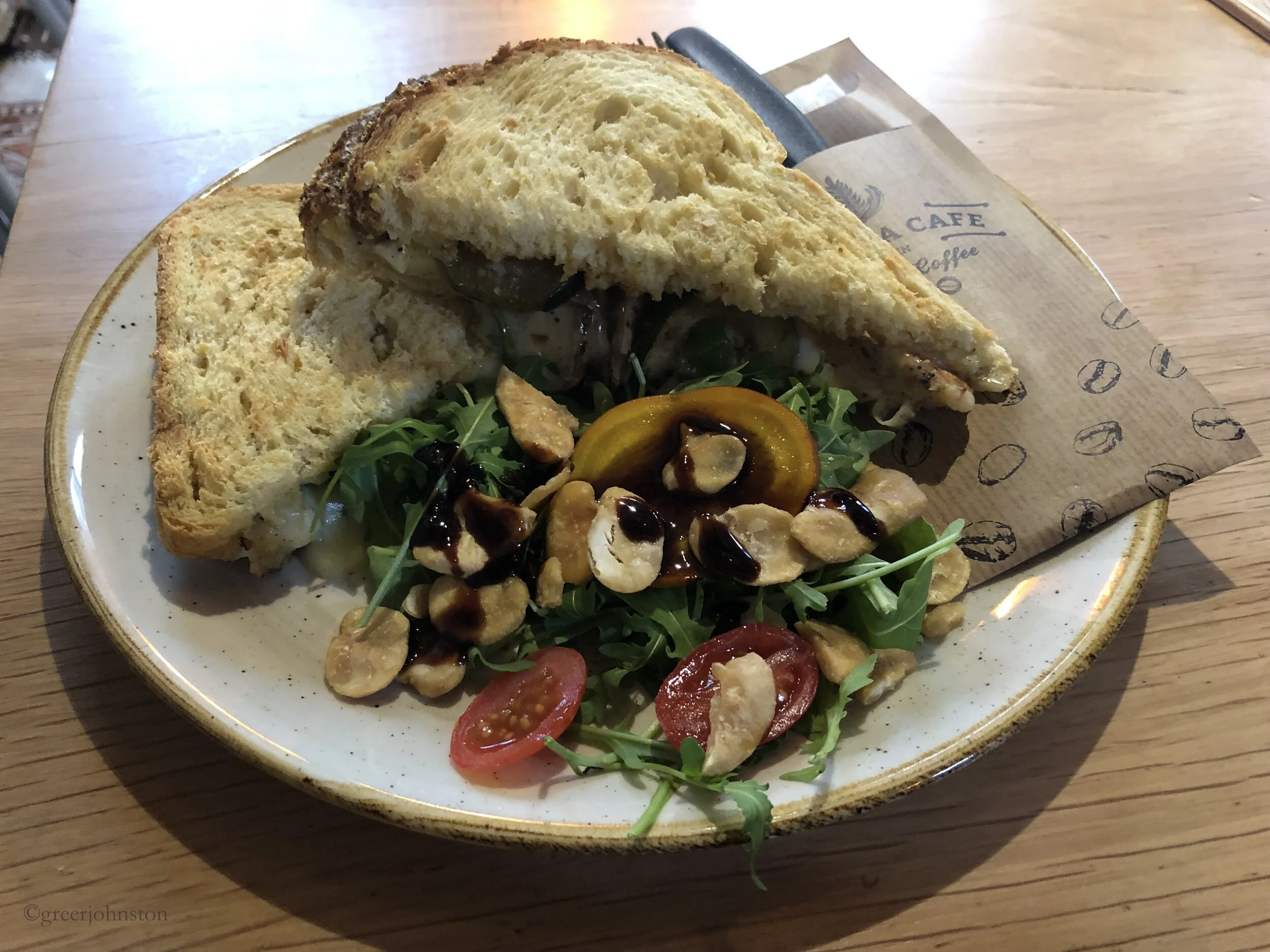 A delicious brie melt from Barista Cafe Leiden was the perfect lunch on a cozy fall day