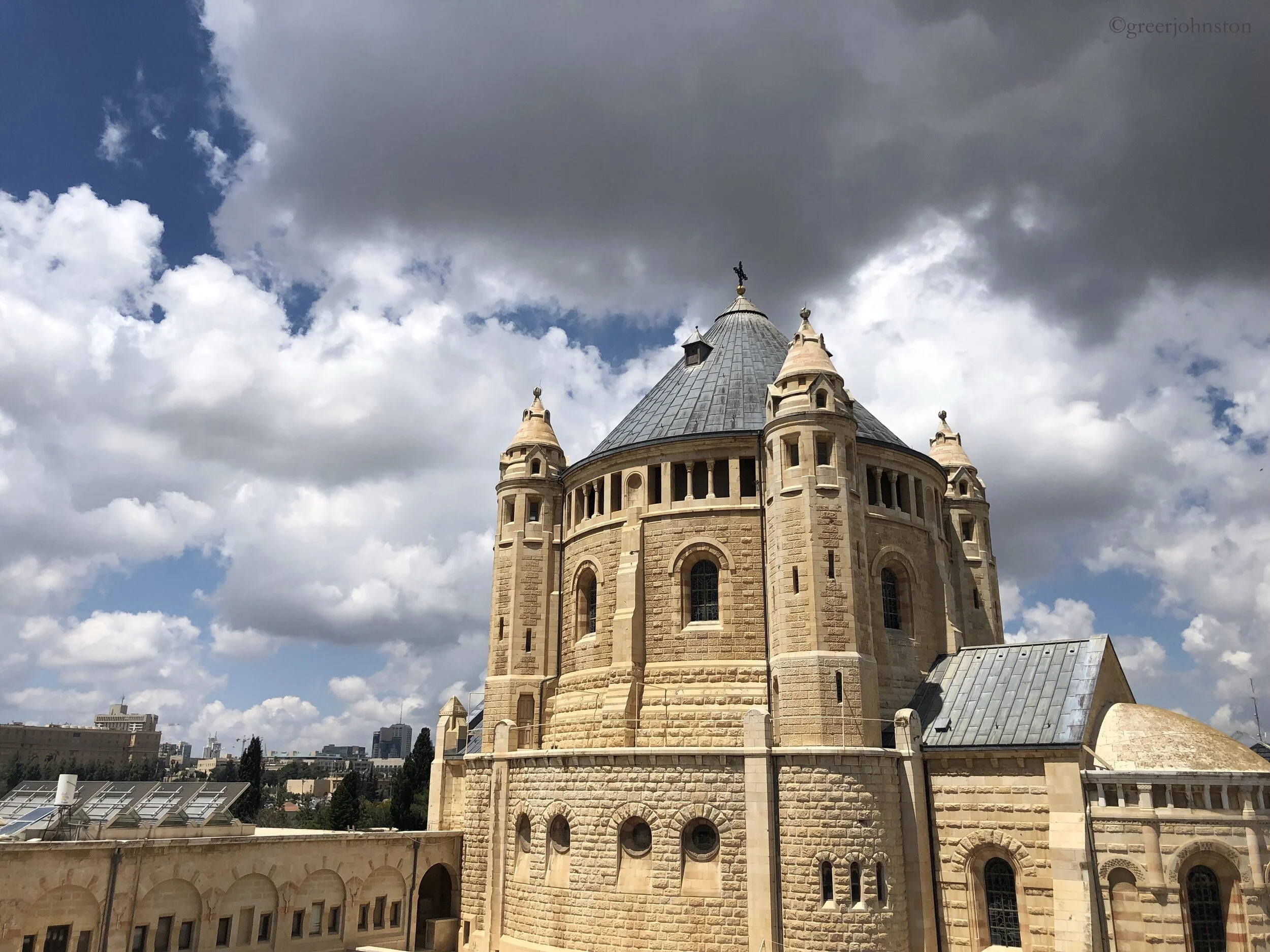 The exterior of Dormition Abbey