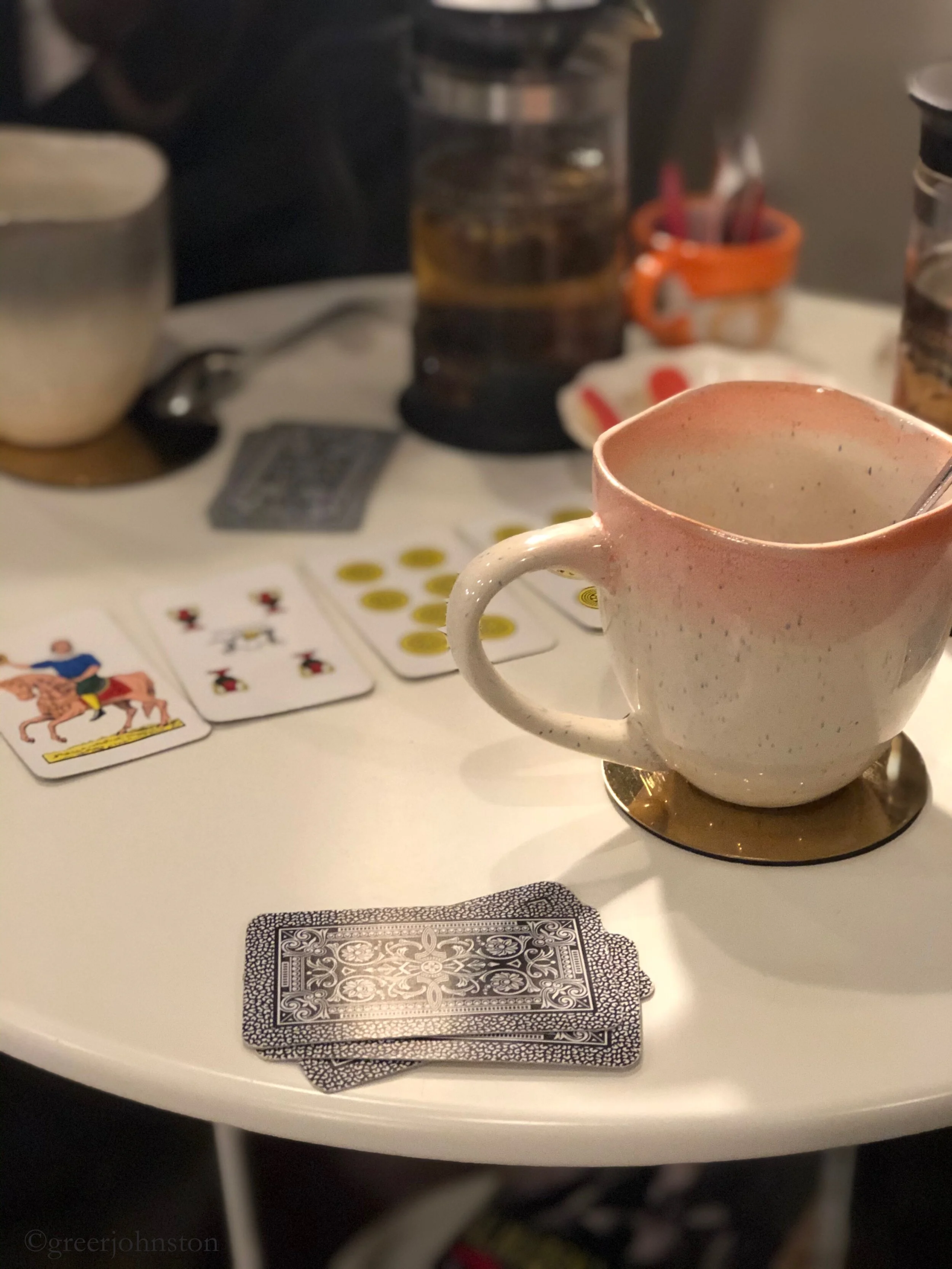 Tea and scopa at Biblios Cafè
