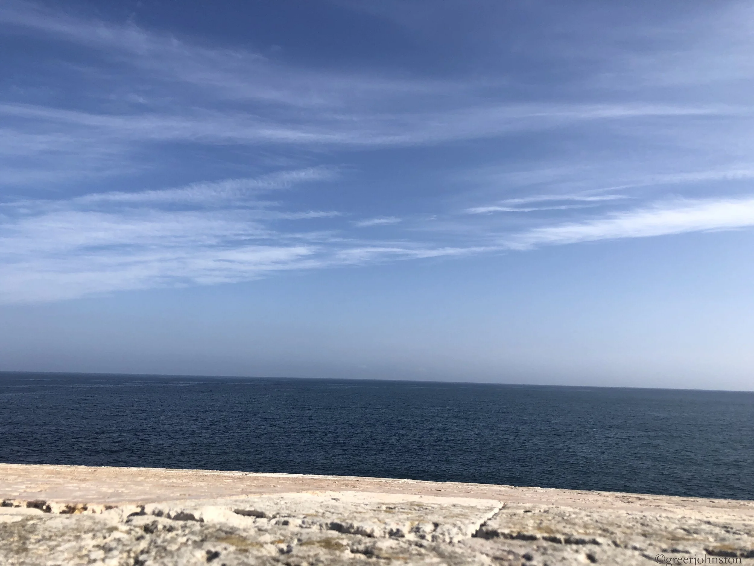 Looking out at the end of the earth, Castello Maniace