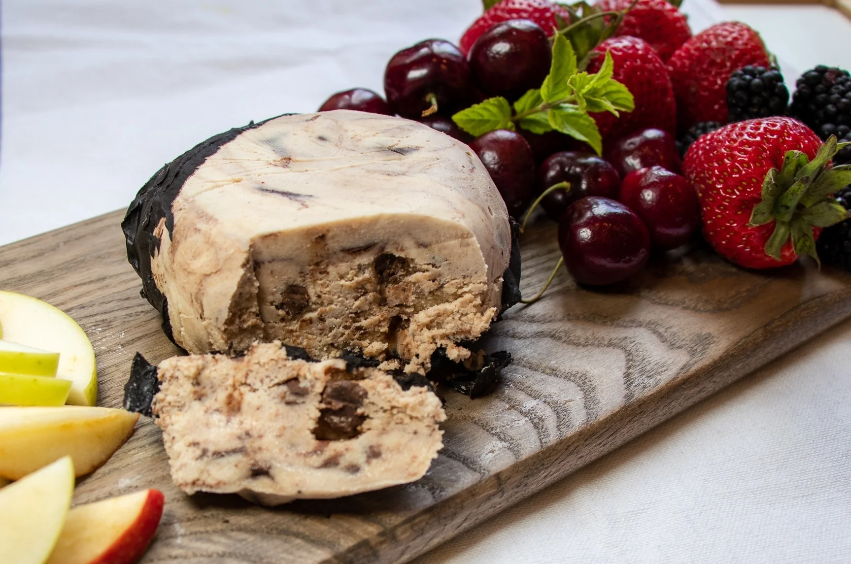 This sweet and creamy chocolate cheese ball is perfect for serving with fruit or cookies at your next get together. It is also makes for a great anytime snack, or dessert. Cheese balls don't always have to be savory, and this one proves it!