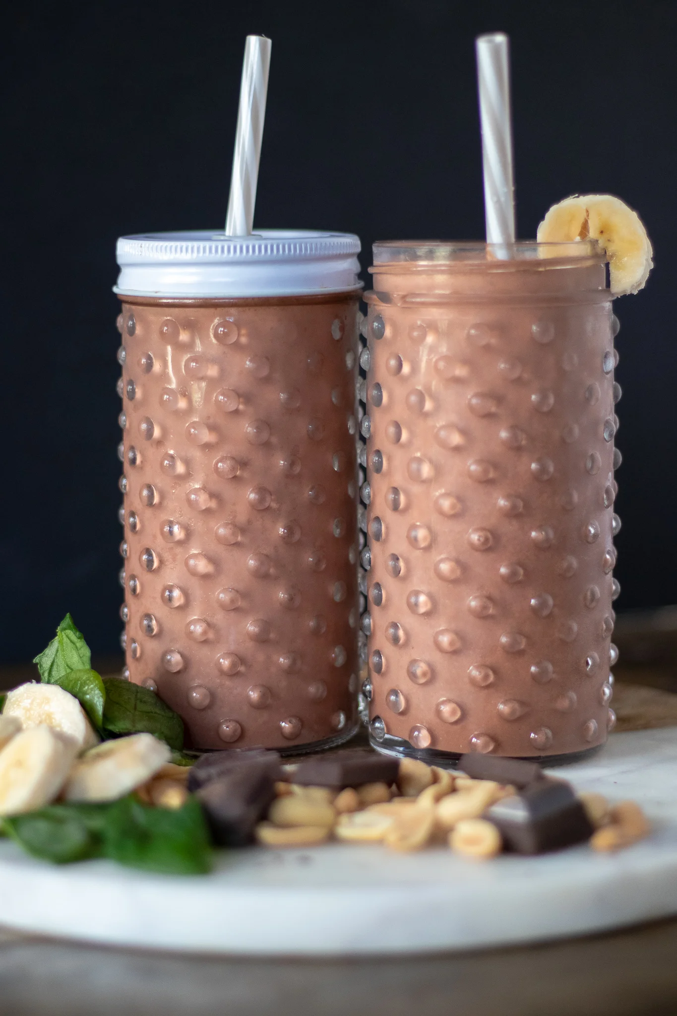 I am normally not a huge fan of hiding veggies from my kids or husbands in the food I make, but smoothies are an exception! I love beets! Raw, roasted, pickled, I love them. My family, not so much. So if I can sneak these nutrient dense, vitamin rich veggies into a shake without them knowing, I will do it every time ( cause I’m tricky like that!) And I promise they always drink this one and are none the wiser!. This smoothie is sweet, nutty, chocolaty goodness, and a healthy way to start you or your families day! And if you now have “It’s Tricky” stuck in you head for the rest of the day, you are most welcome. I’m right there singing along with you.