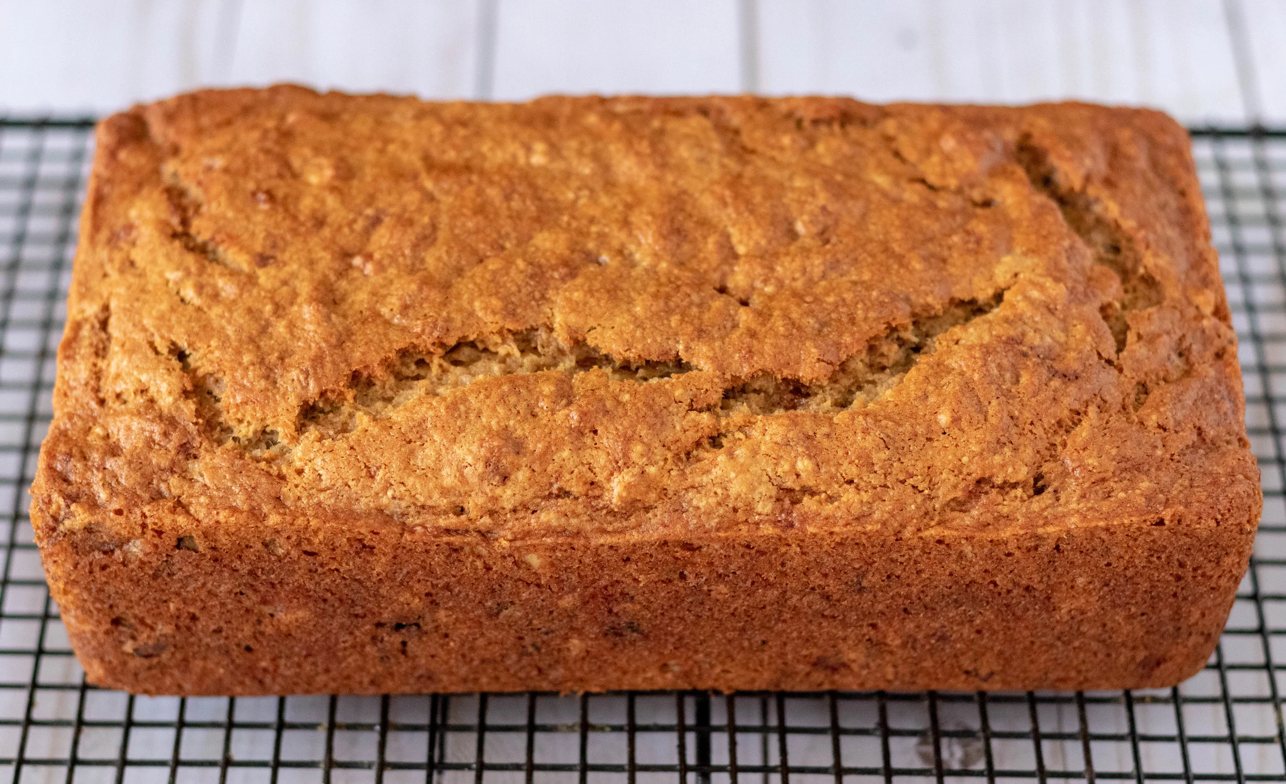 Vegan Banana Walnut Bread cooling