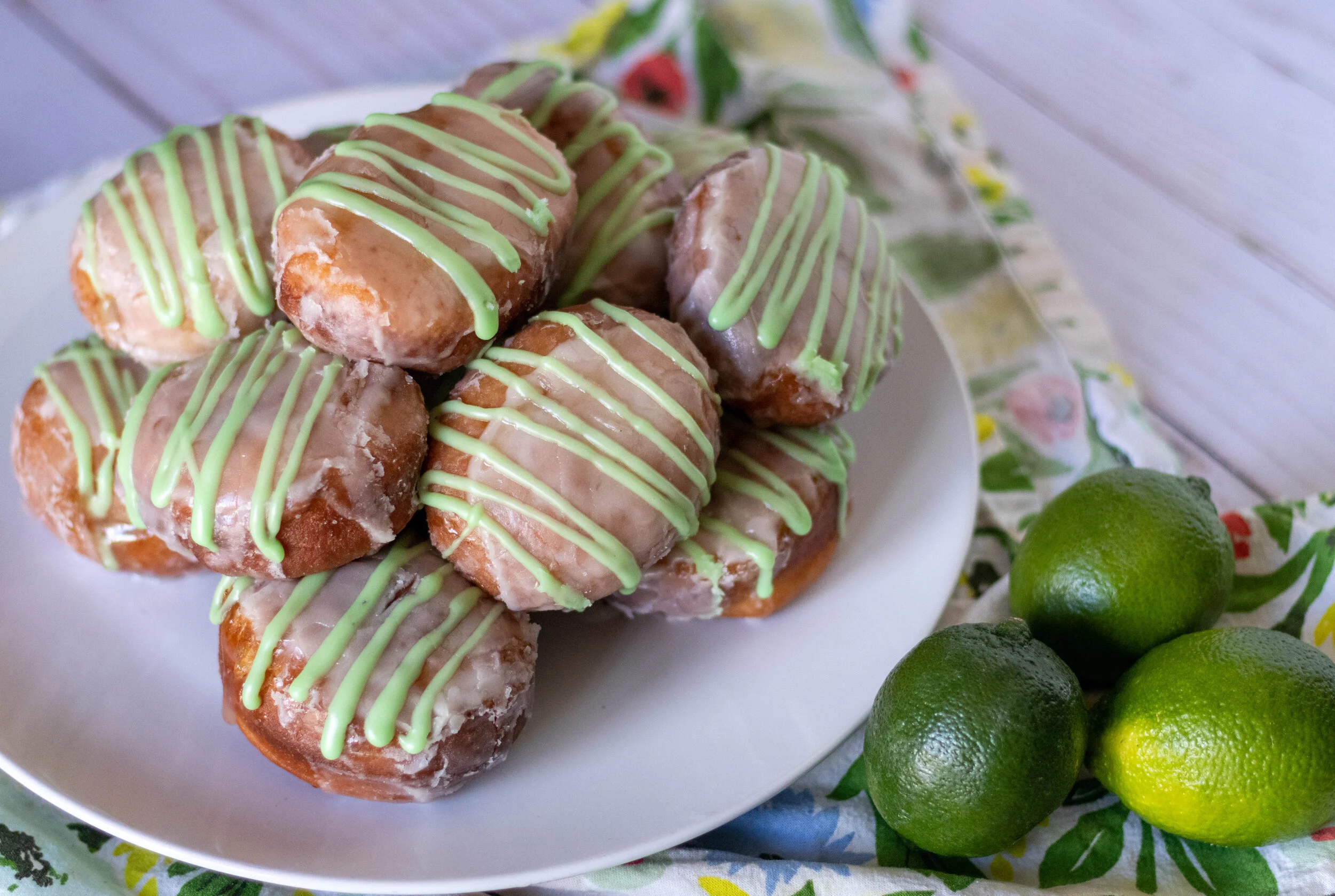 Vegan Key Lime Filled Donuts — 86 Eats