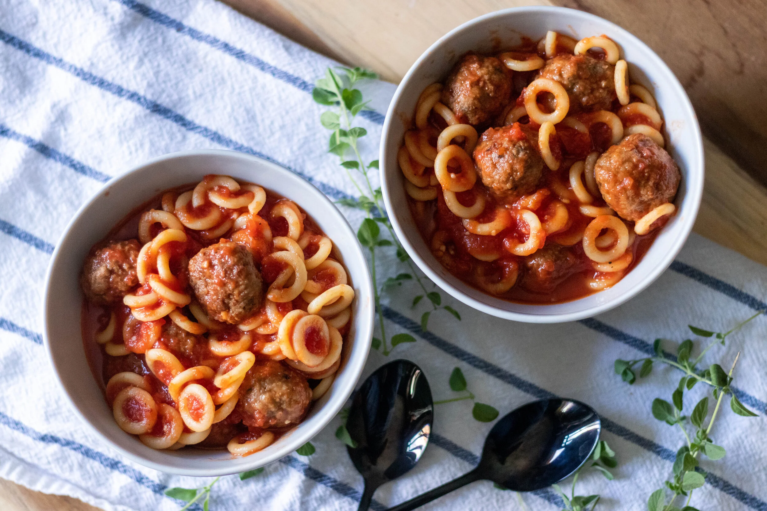 Vegan SpaghettiOs with Meatballs — 86 Eats