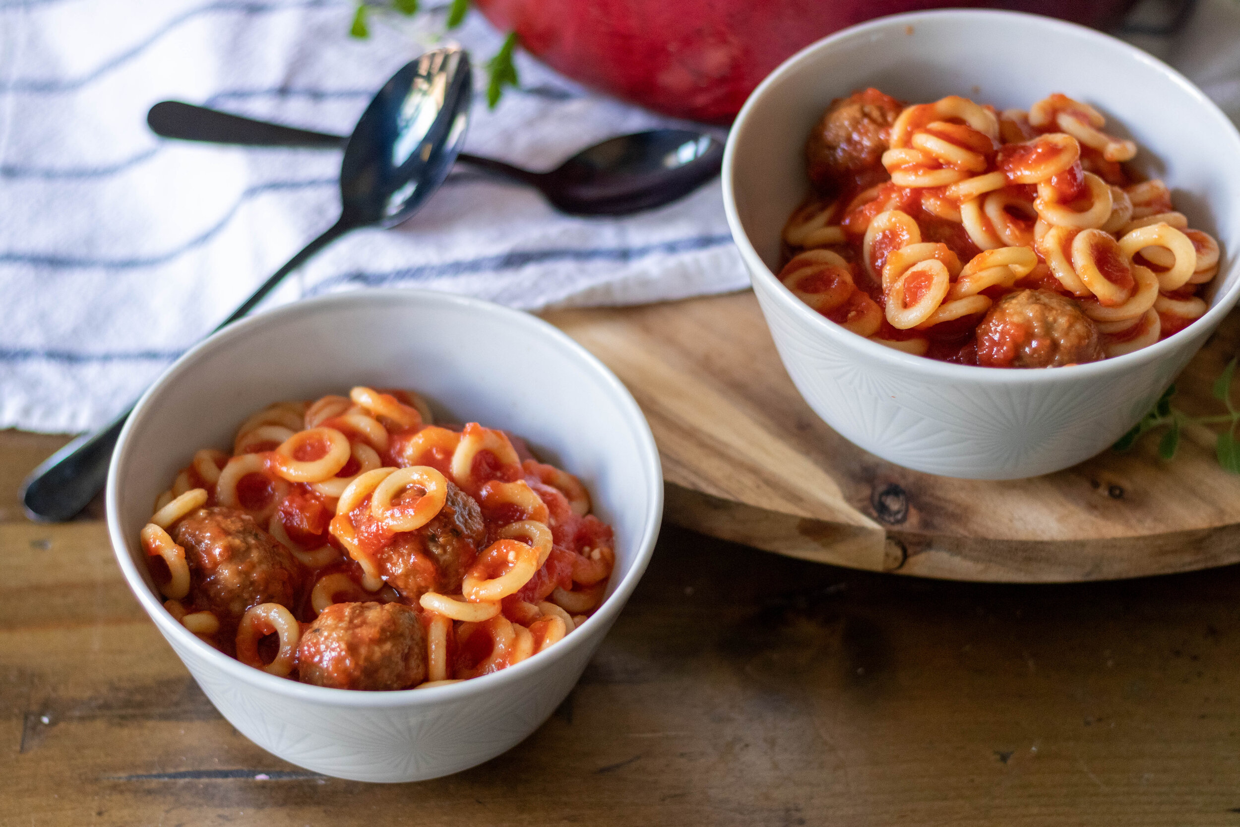 Vegan SpaghettiOs with Meatballs — 86 Eats