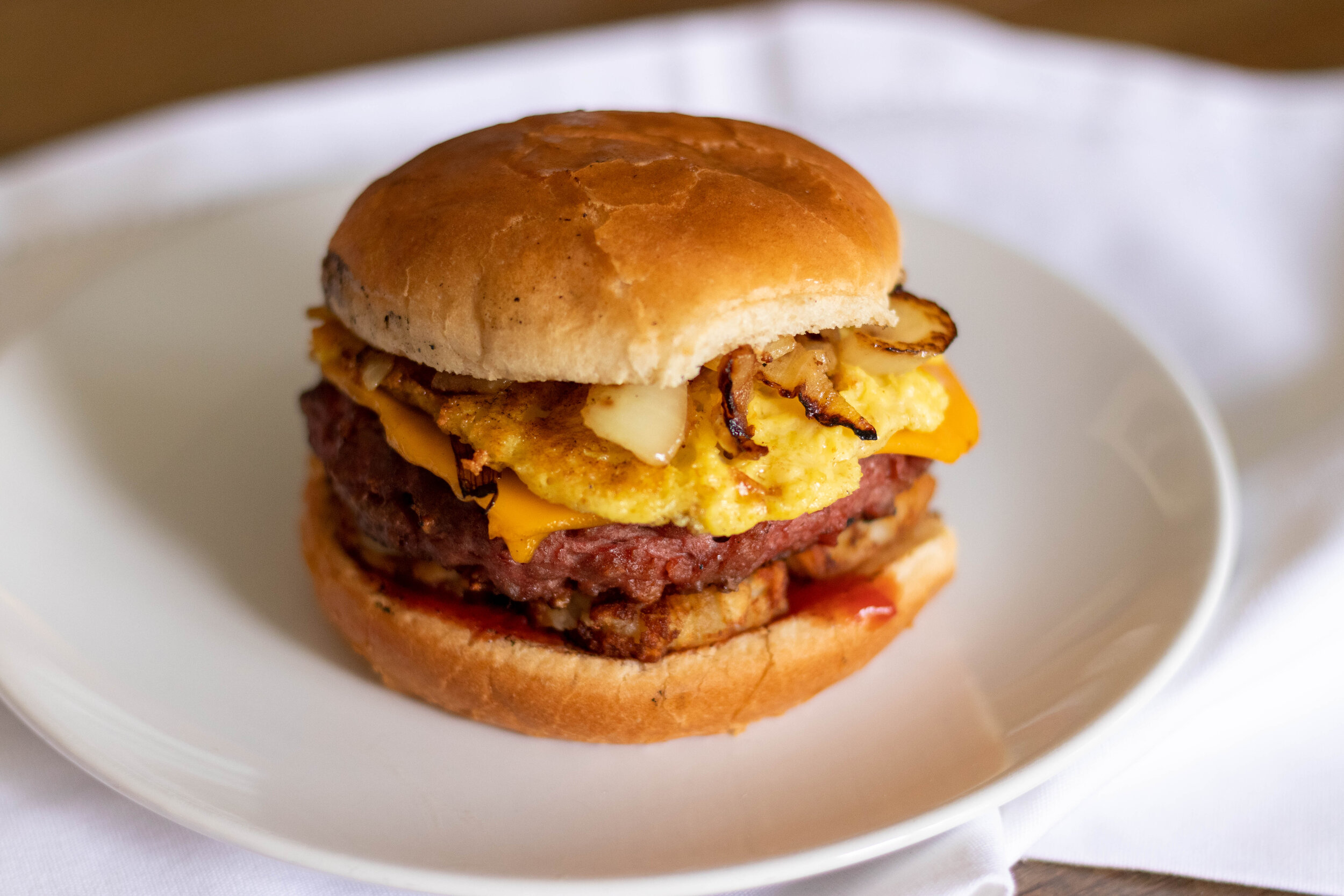 Joe's flank-steak burger, Joe kicked off the show w/ his Ch…