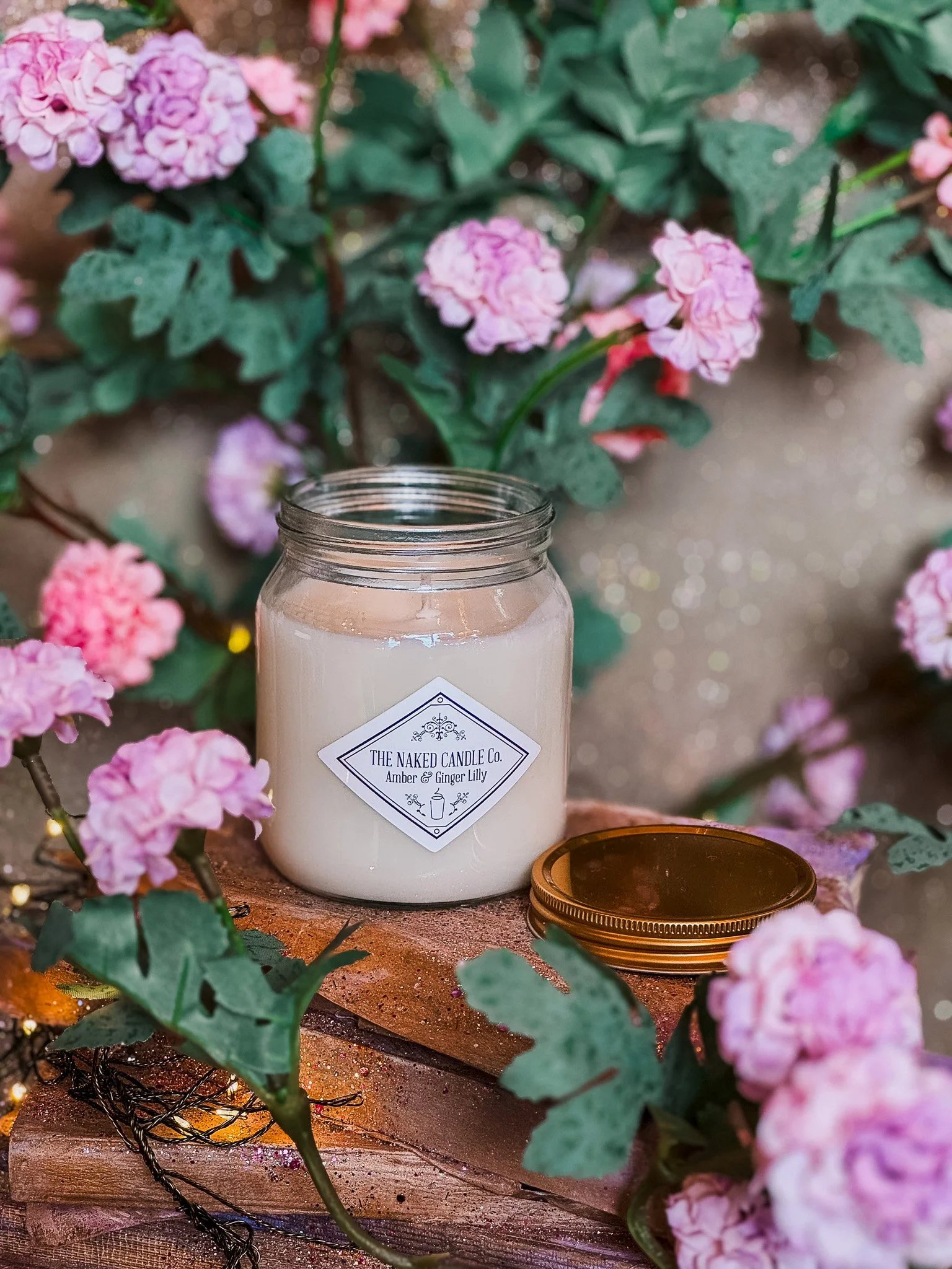 Naked Candle Company- Amber and Ginger Lilly