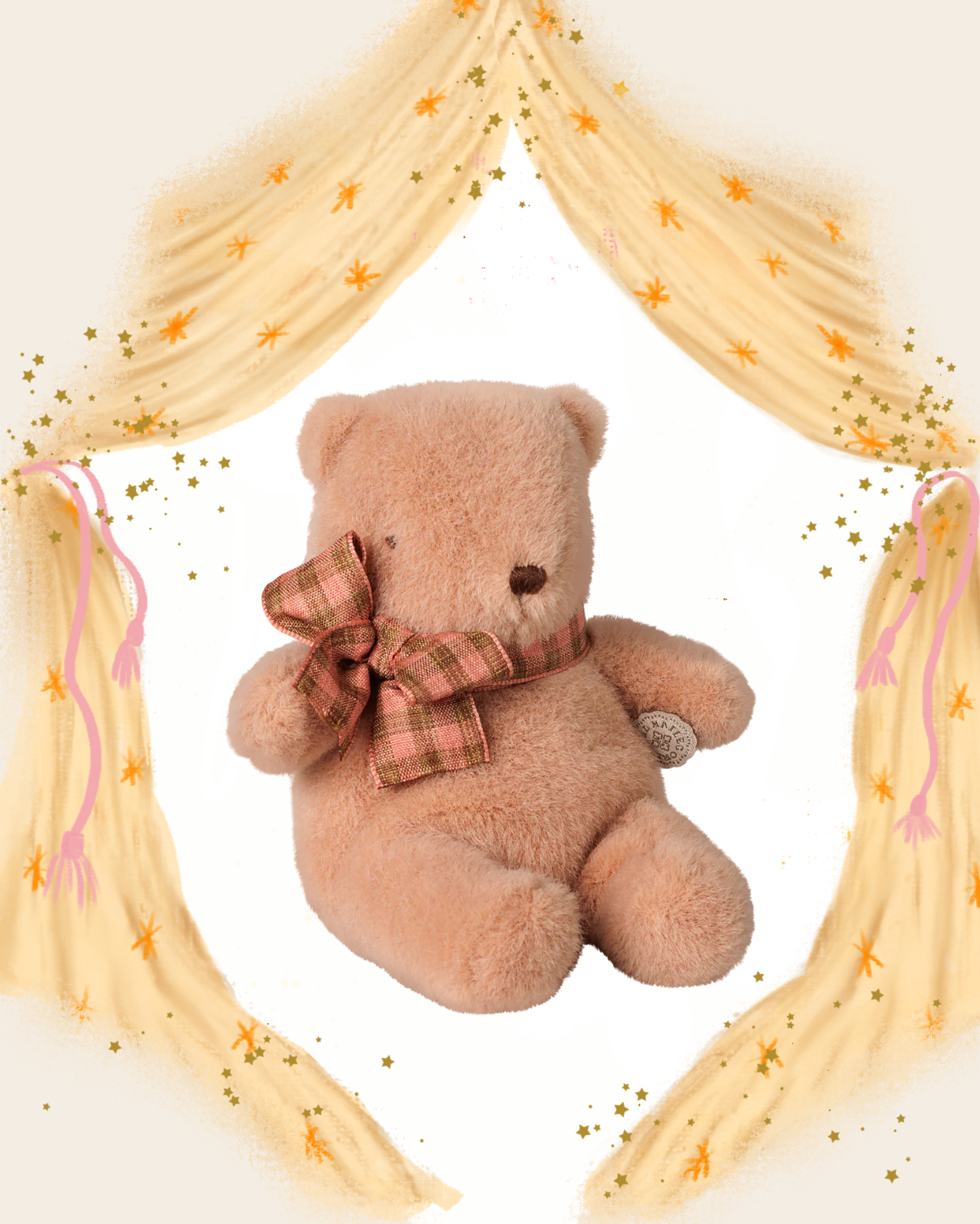 Mini Vintage Rose Bear