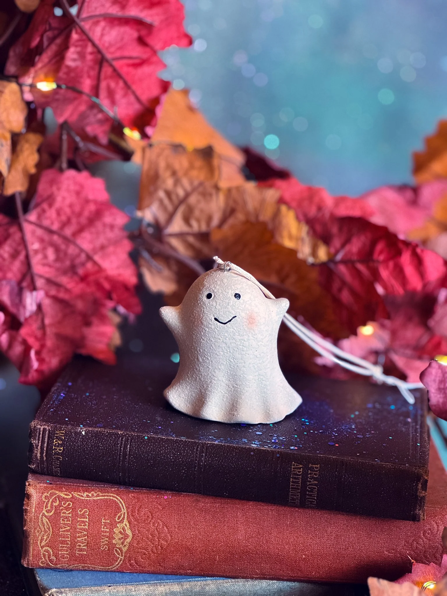 Ceramic Hanging Ghost Bell