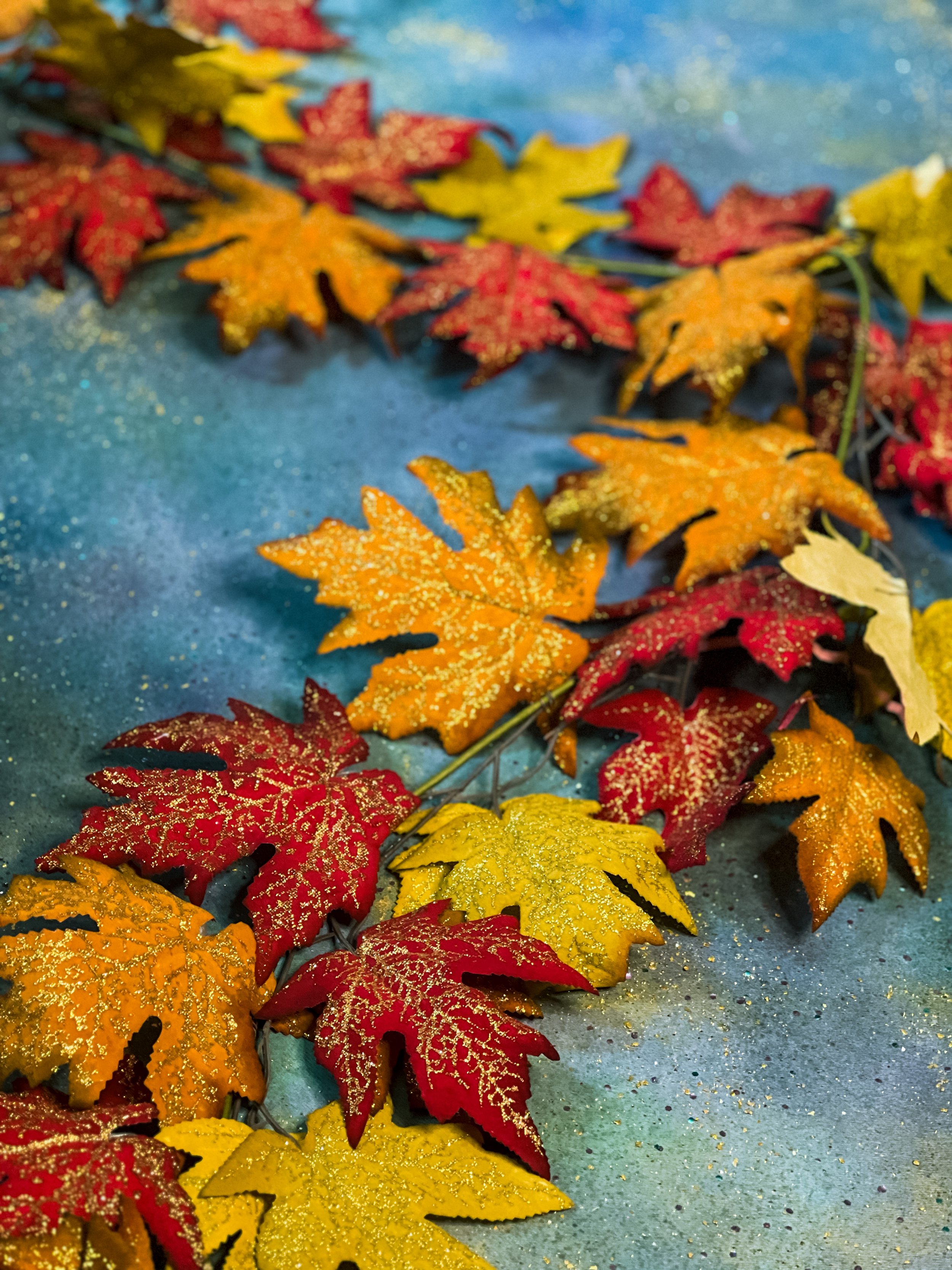 DIY Fall Sparkle Maple Leaf Decoration – Decor Craft Design