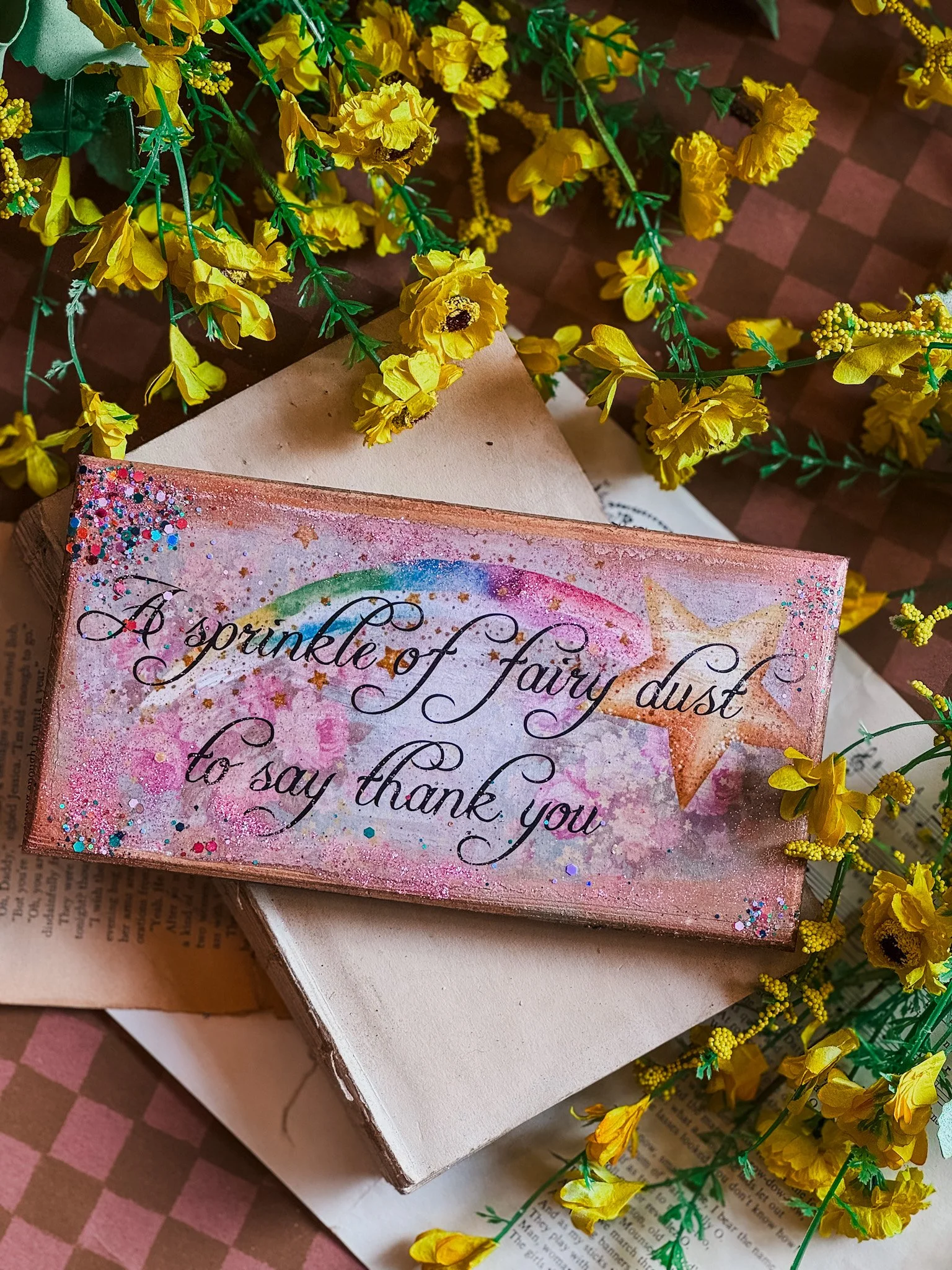 A Sprinkle of Fairy Dust Handmade Sign