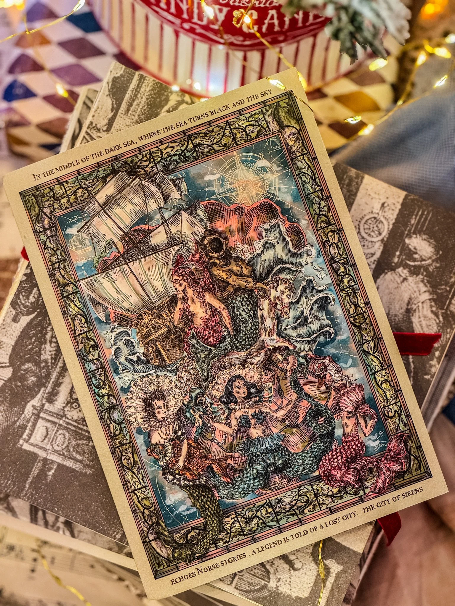The Dark Sea Card by Gisela Illustrations