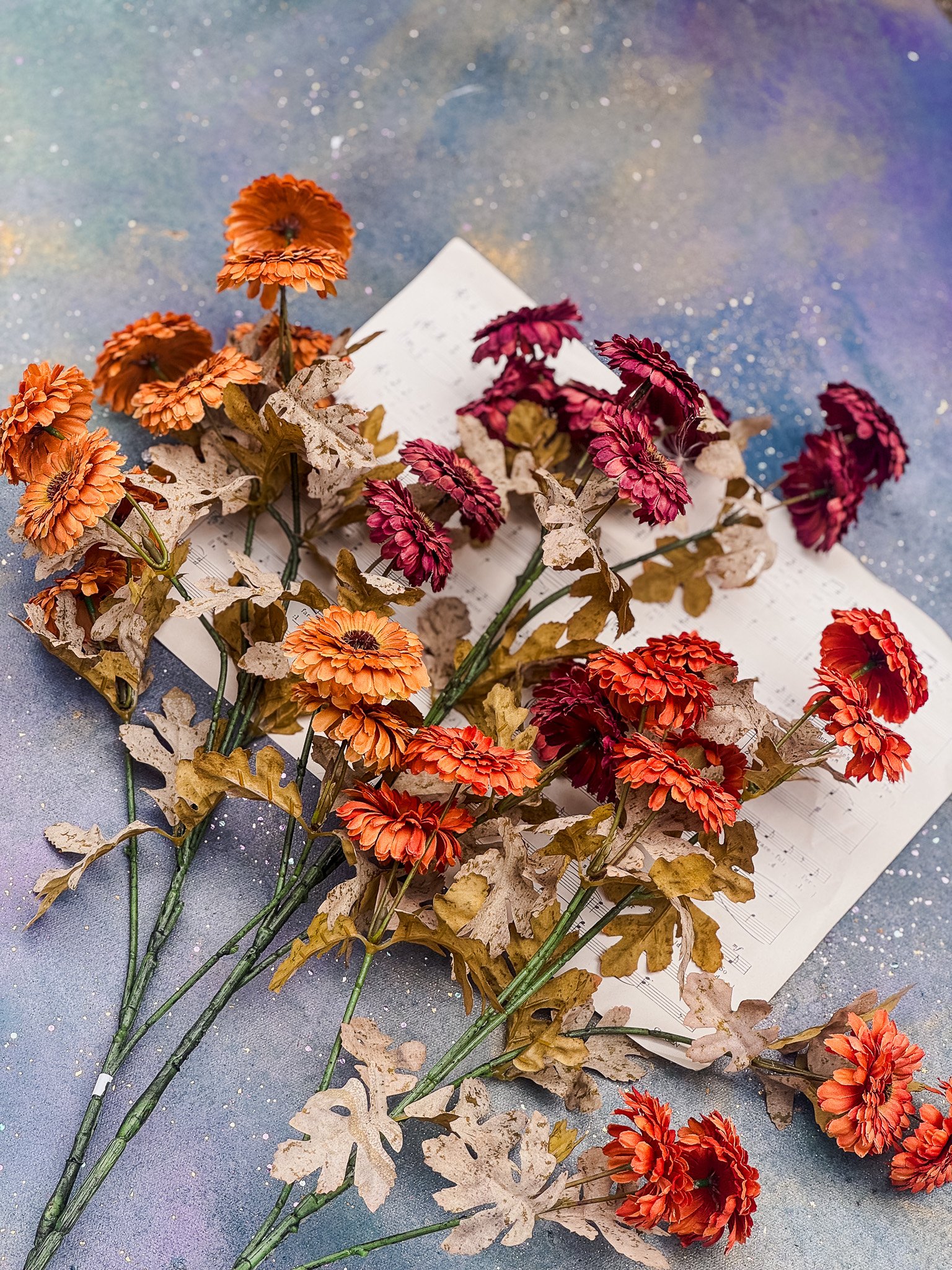Antique Chrysanthemum Sprays