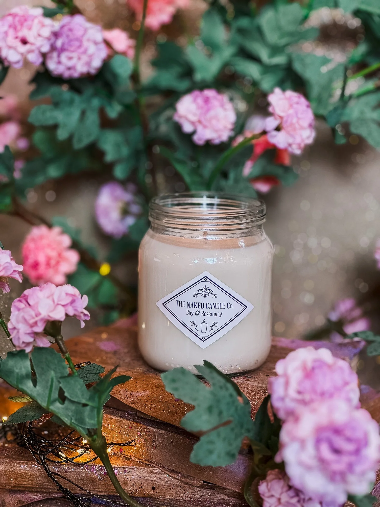Naked Candle Company- Bay and Rosemary