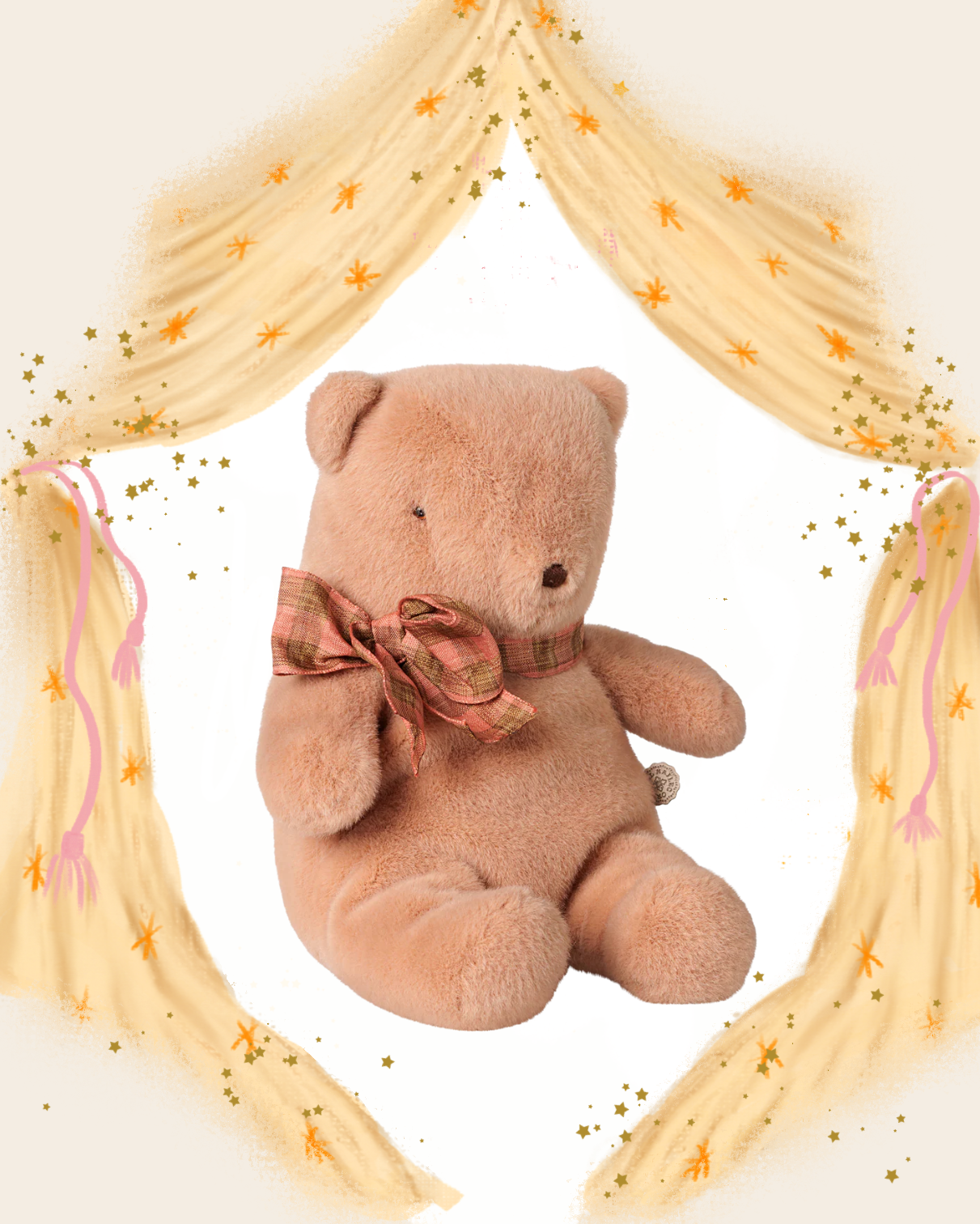 Small Vintage Rose Bear