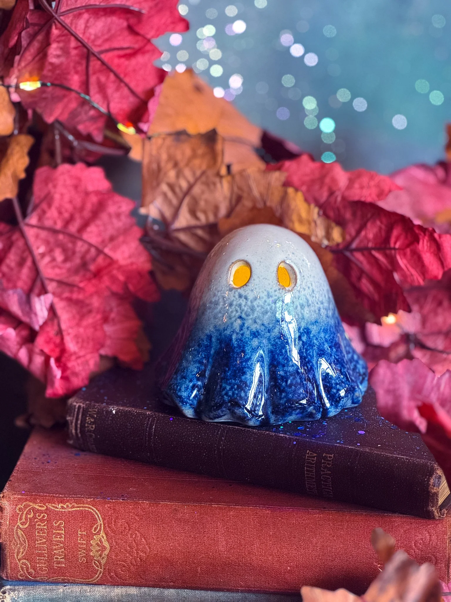 Ceramic Mottled Blue Ghost