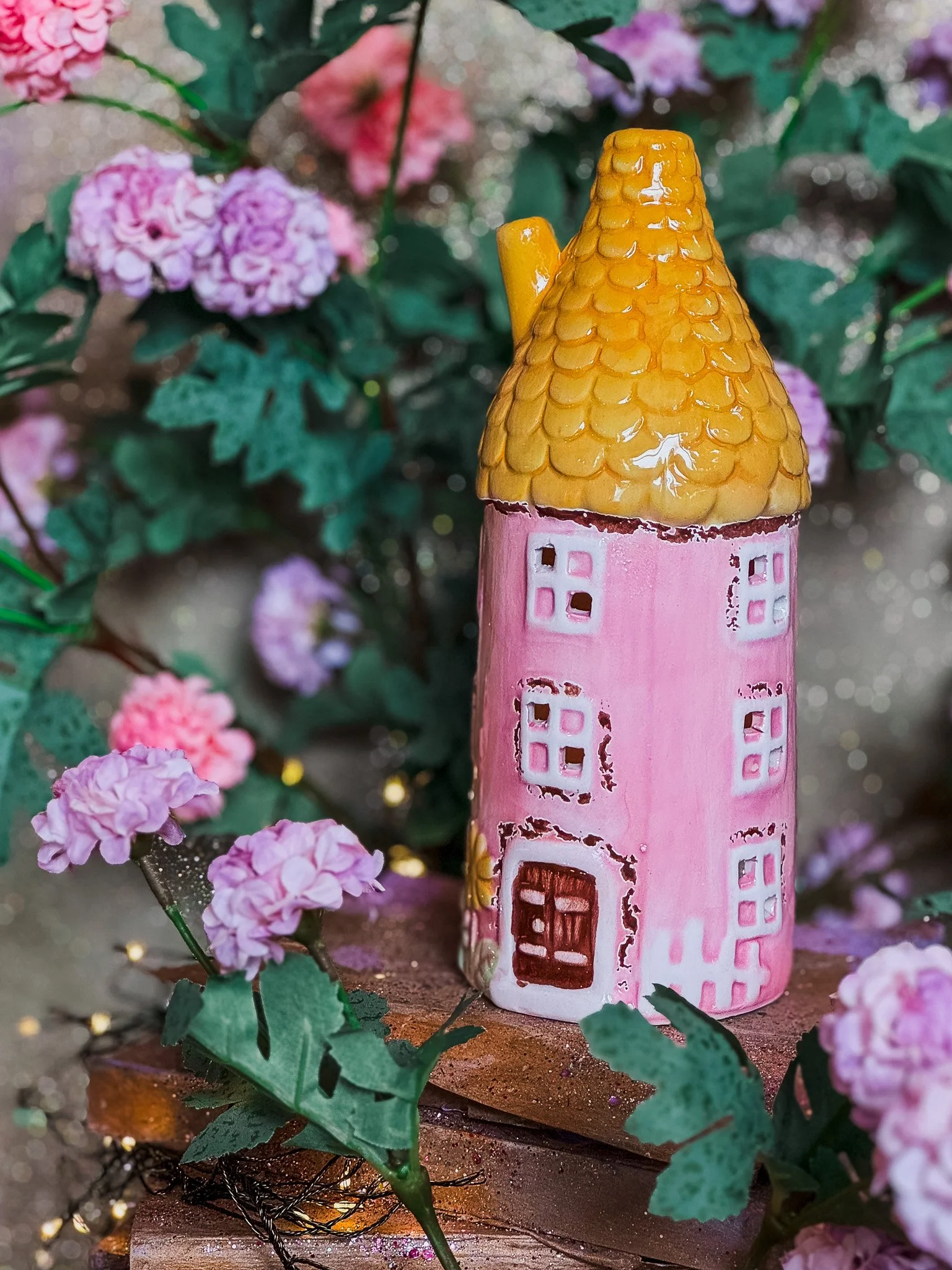 Enchanting Pixie House Tea Light Holder