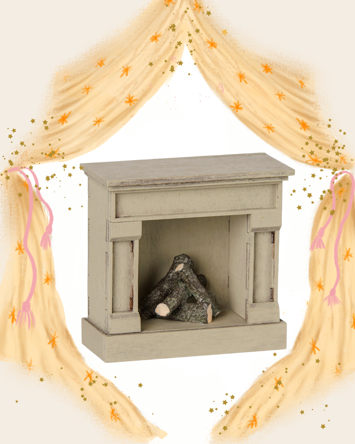 Mouse Off-White Fireplace