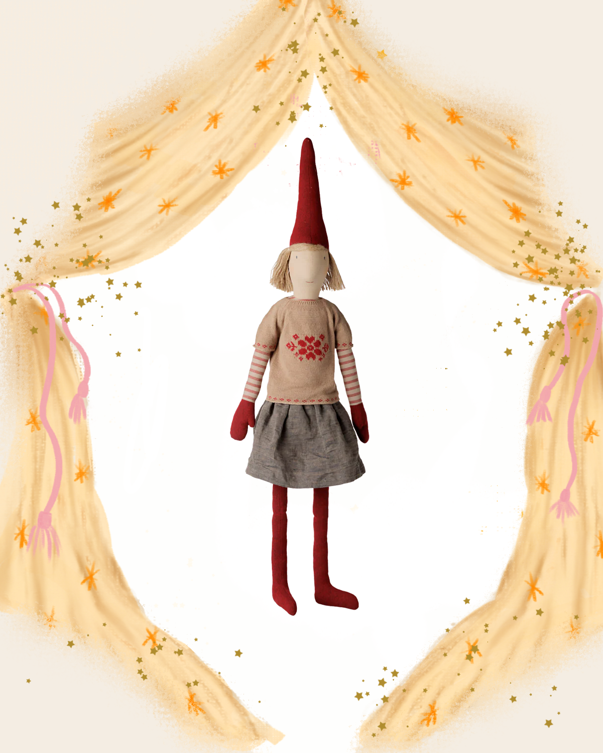 Pixy Size 6 in Knitted Jumper and Skirt