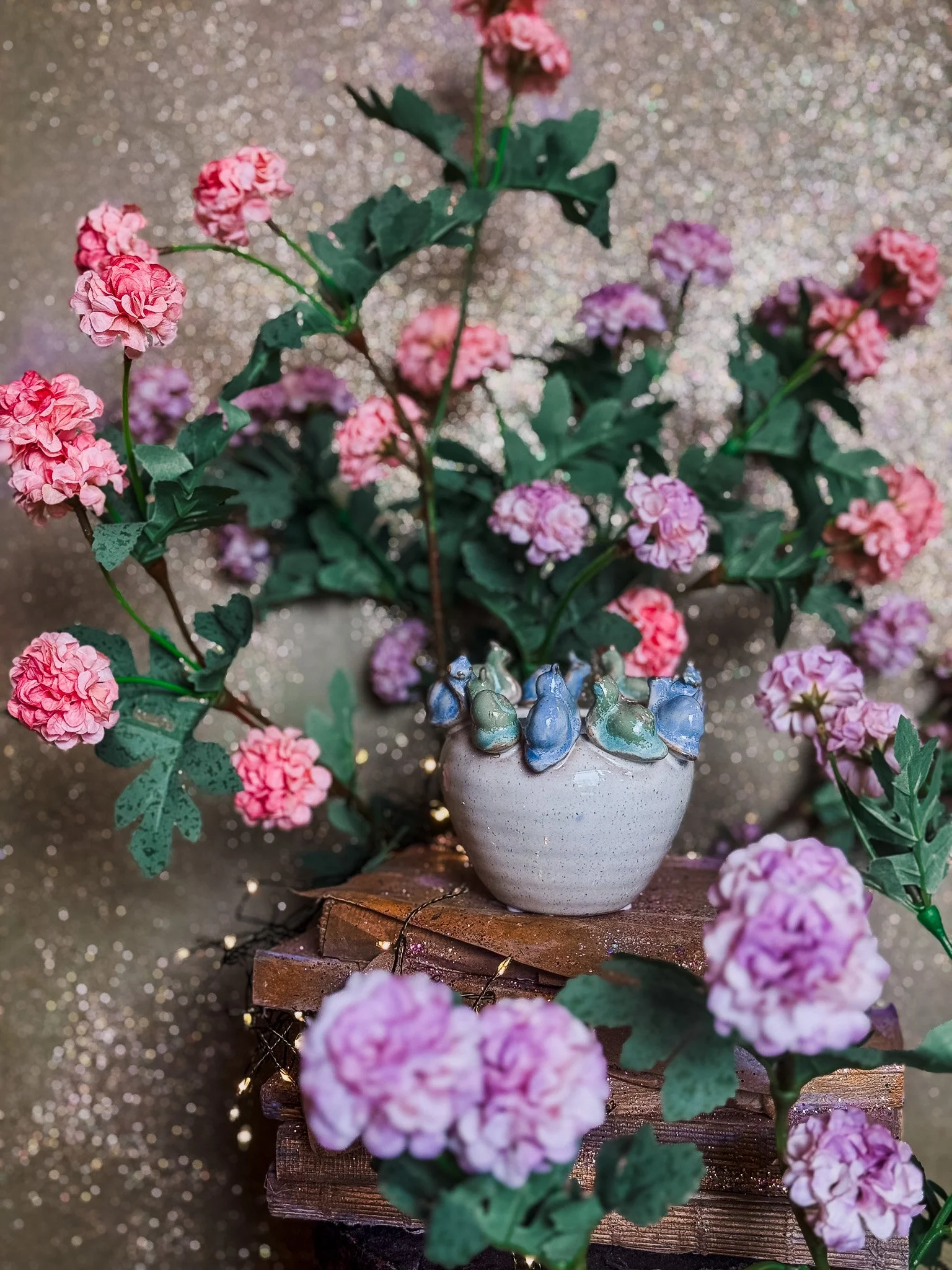 Whimsical Ceramic Snail Pot