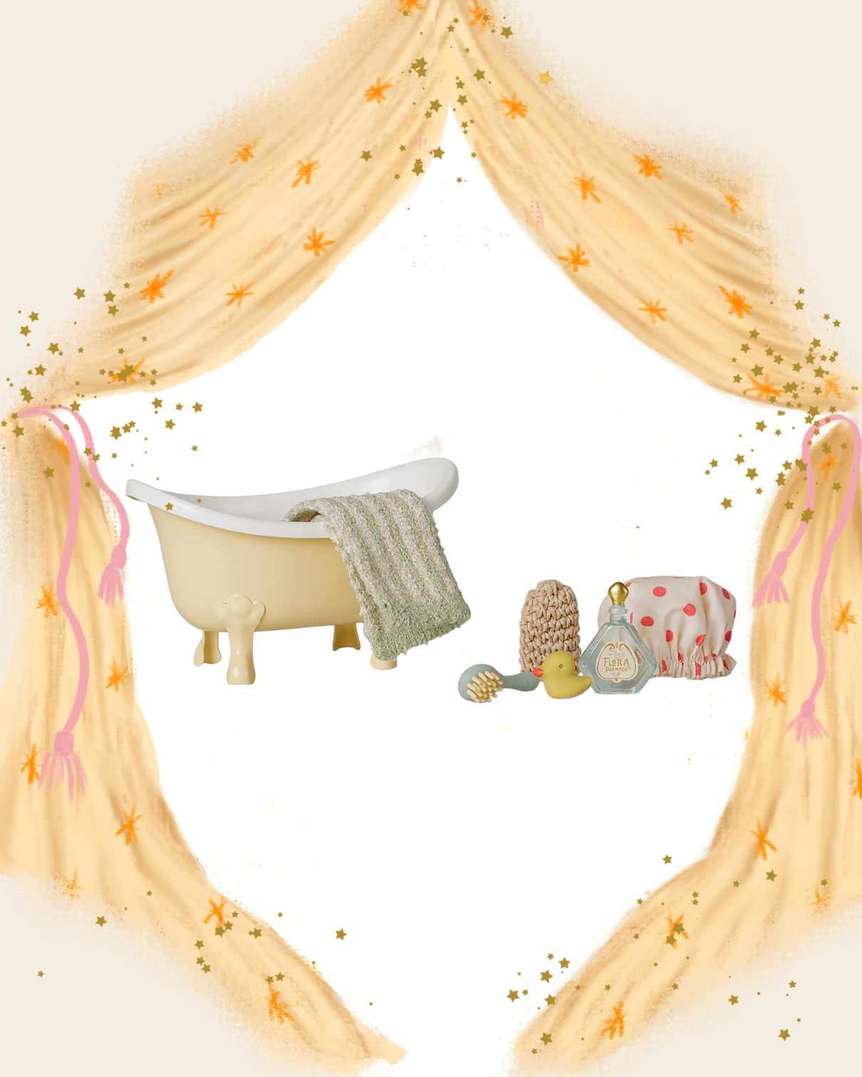 Mouse Bathtub Set
