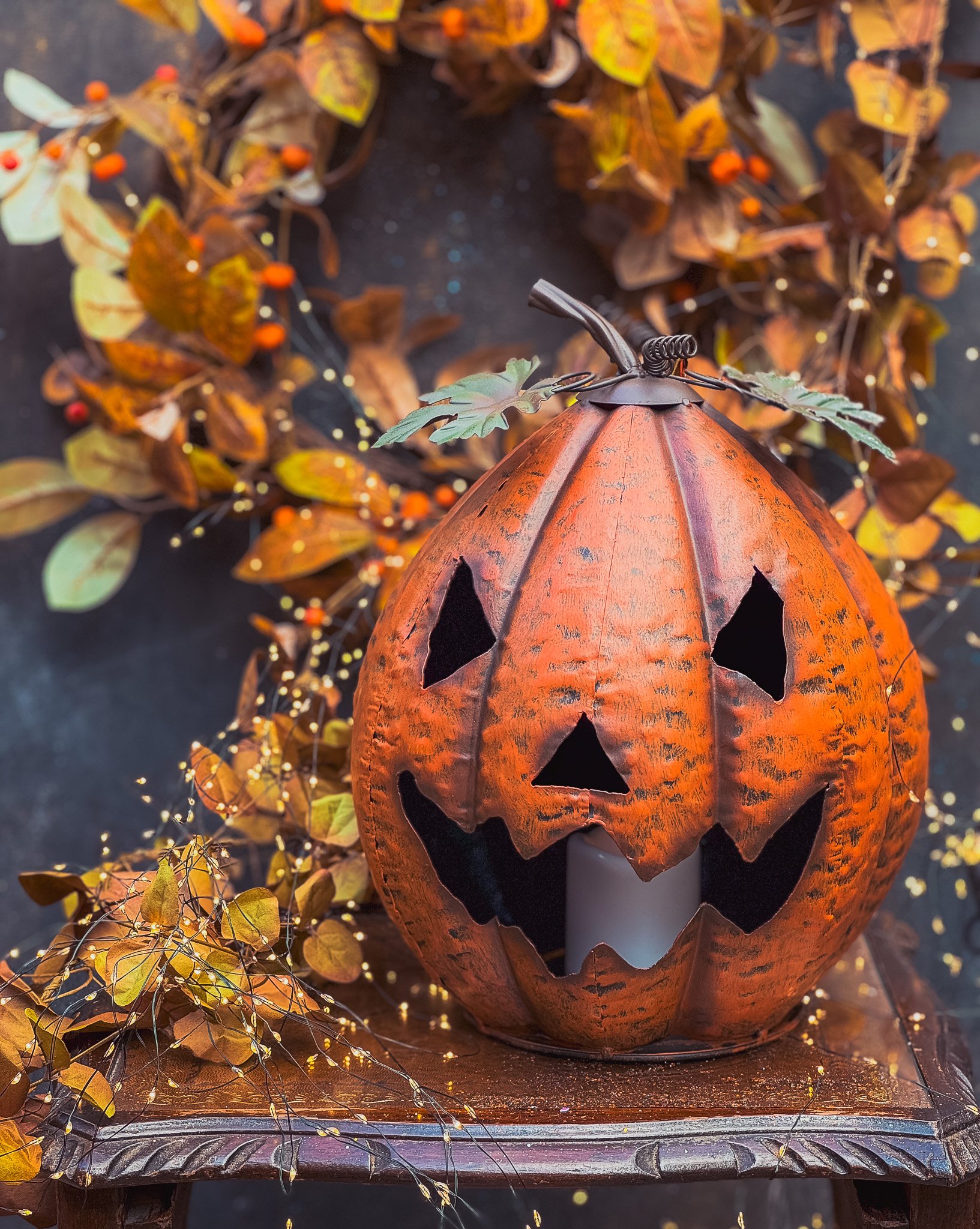 Metal Jack O Lantern