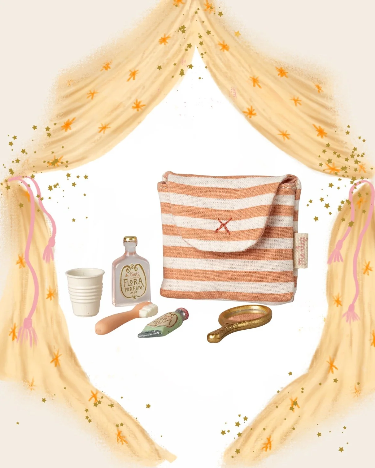 Preorder Mouse Toothbrush Set in Coral