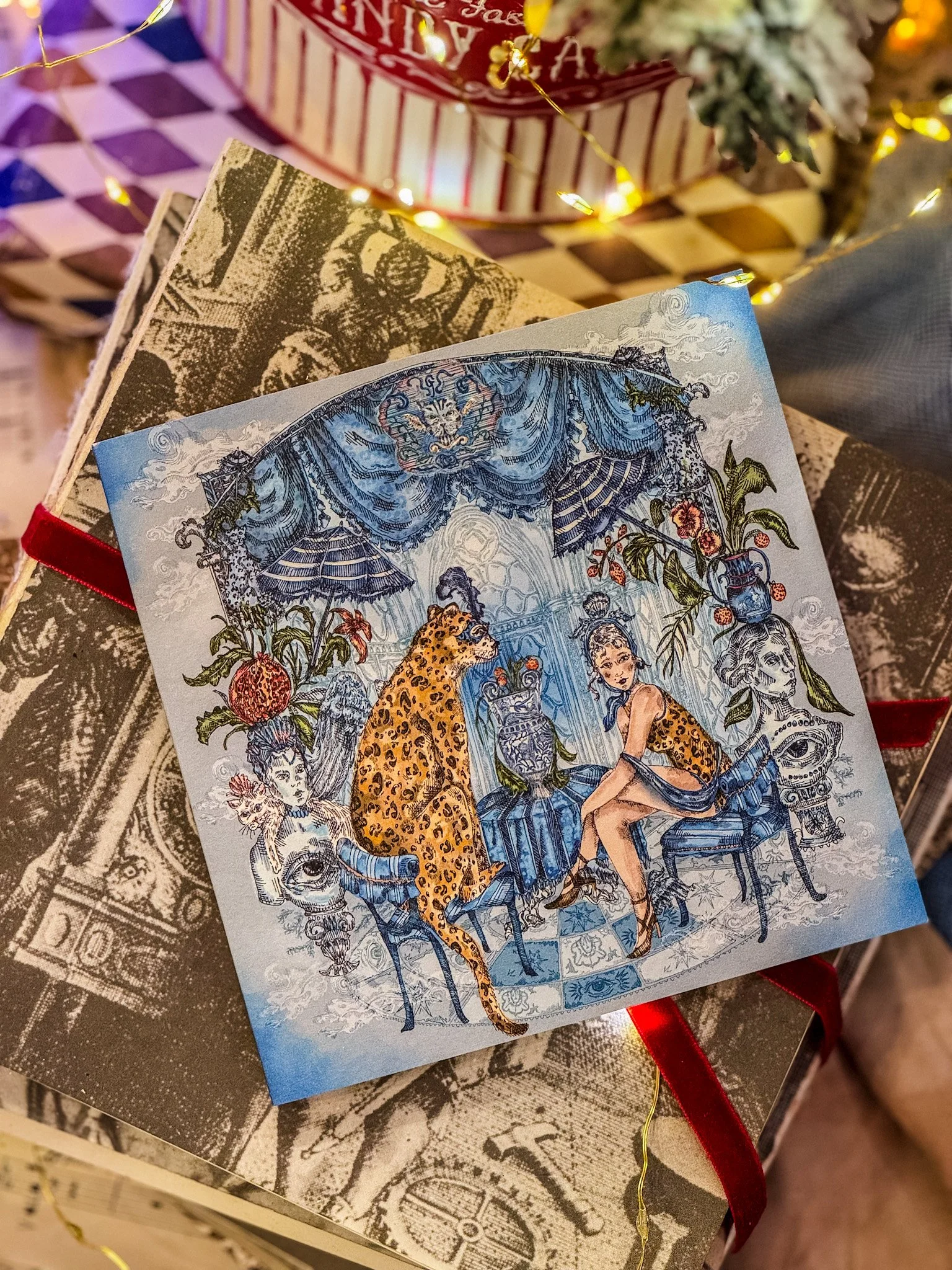 Aphrodite's Boudoir Card by Gisela Illustrations