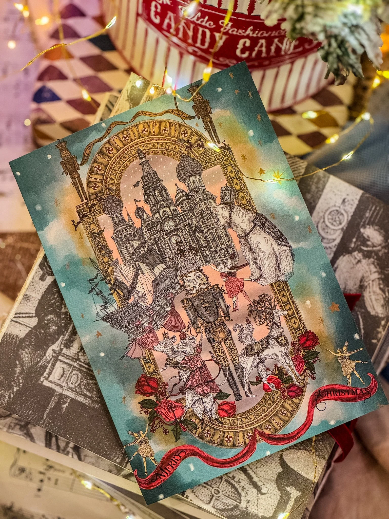The Nutcracker Story Christmas Card by Gisela Illustrations
