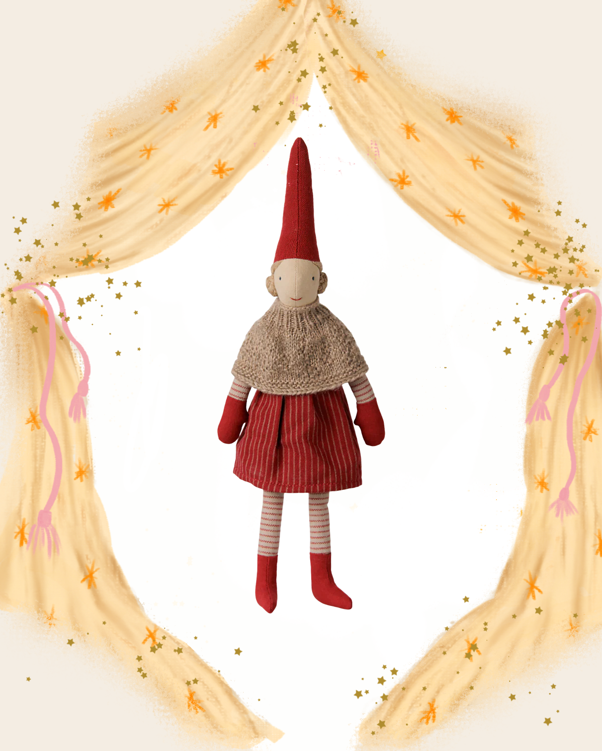 Pixy Size 2 Knitted Cape and Skirt