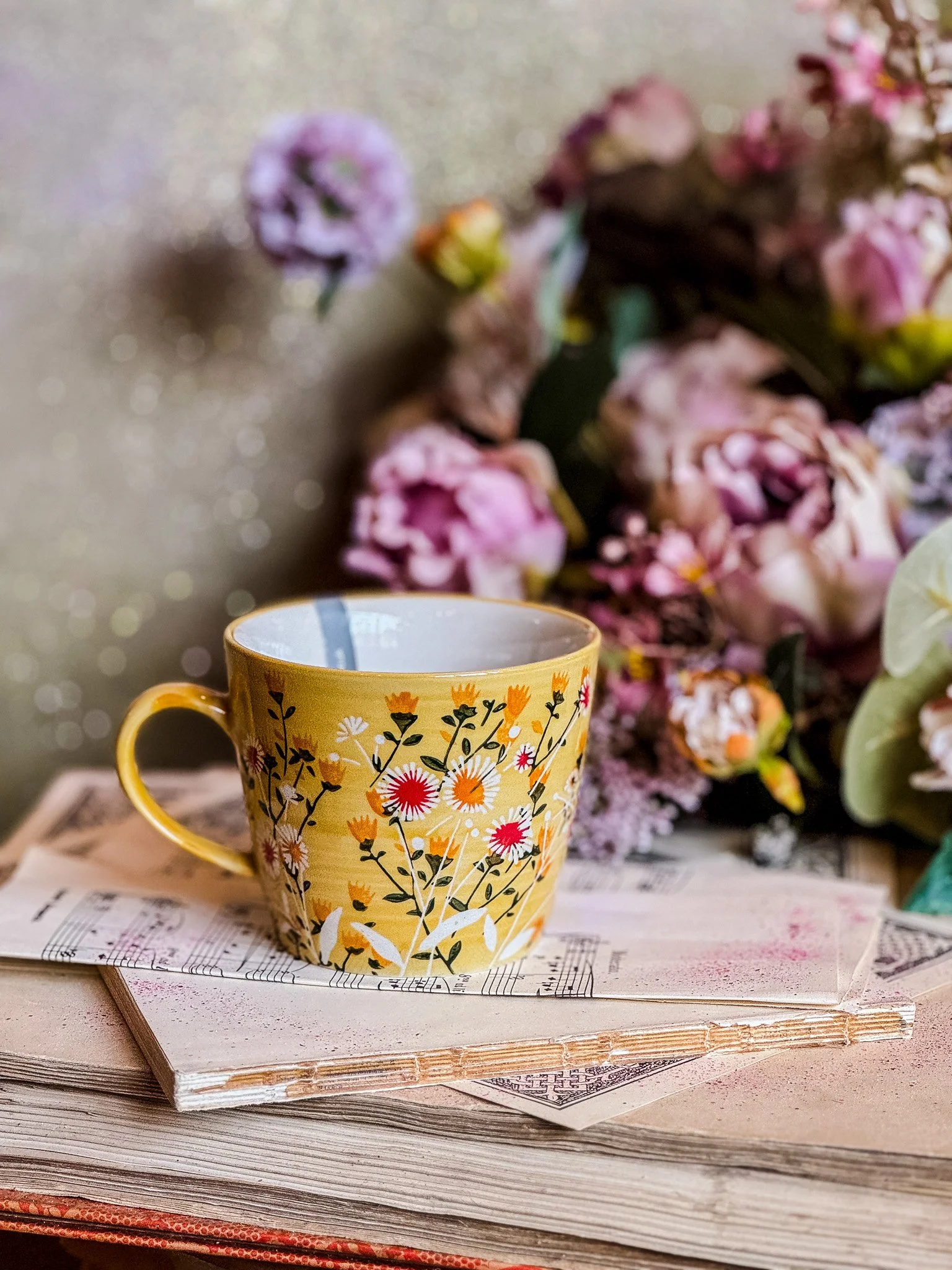 Yellow Wildflower Mug