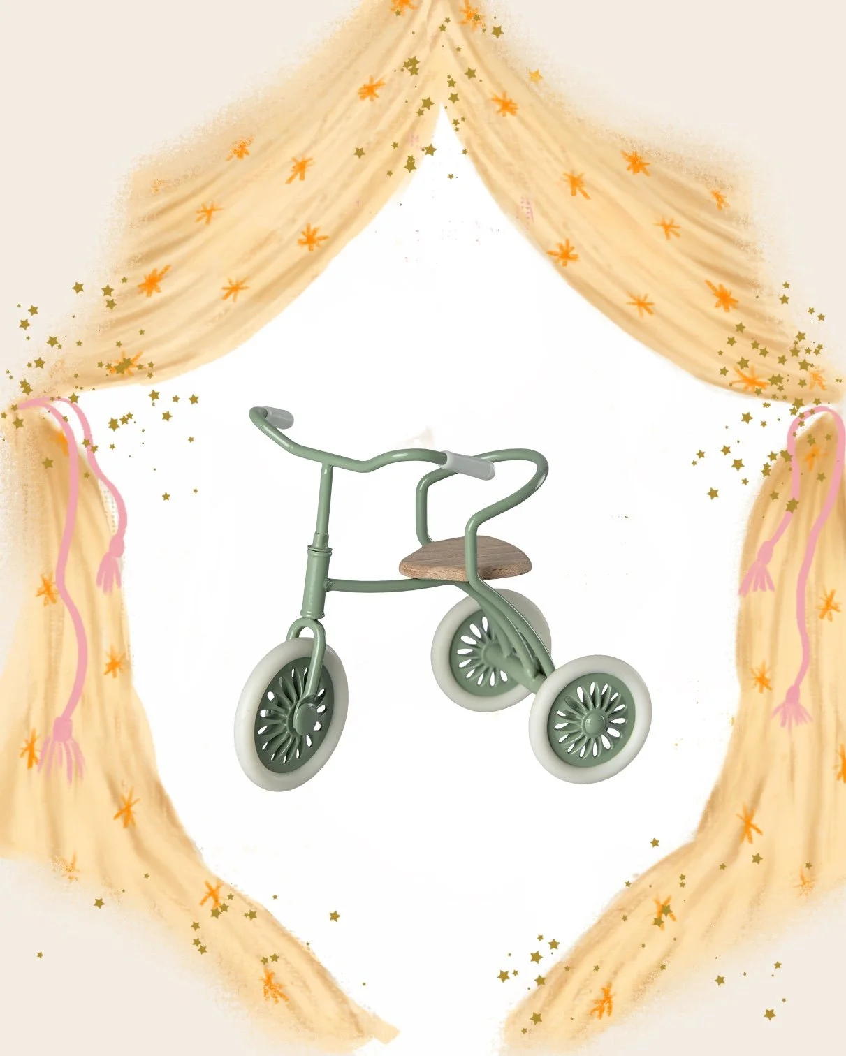 Maileg tricycle Green