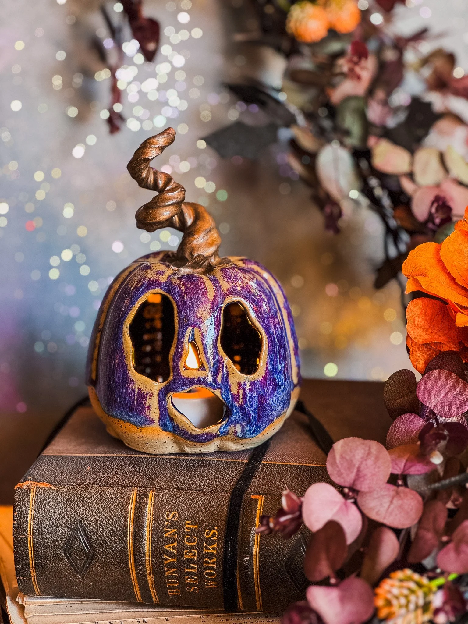 Oscar the Ceramic Pumpkin by Old Town Ceramics