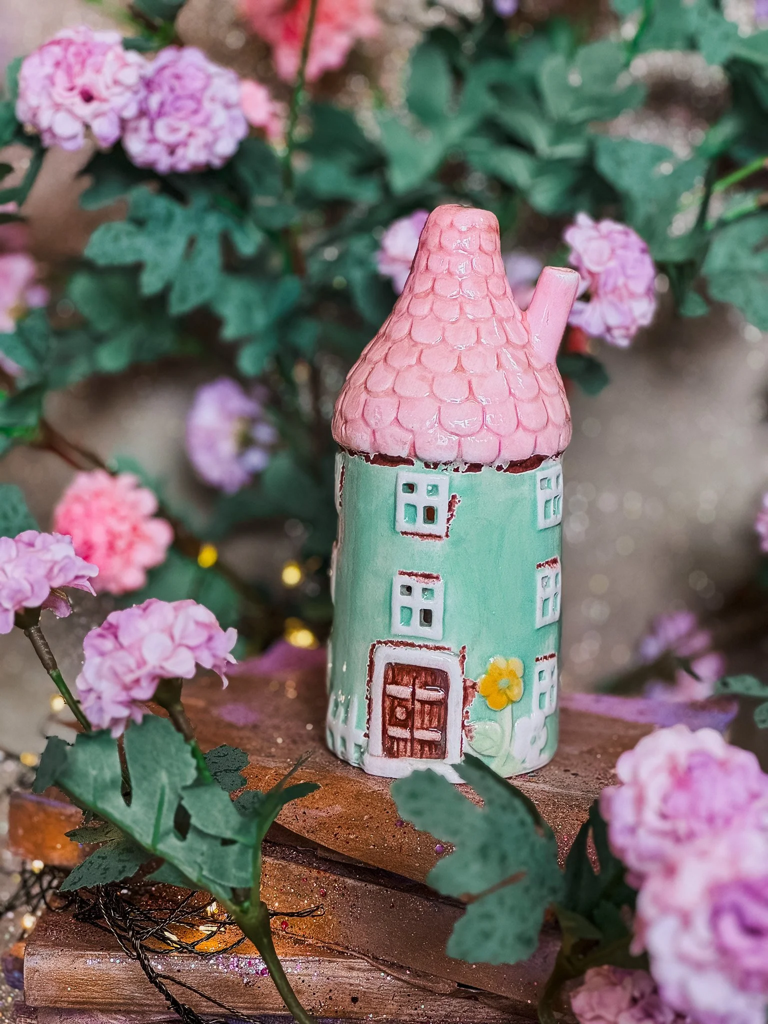Enchanting Pixie House Tea Light Holder