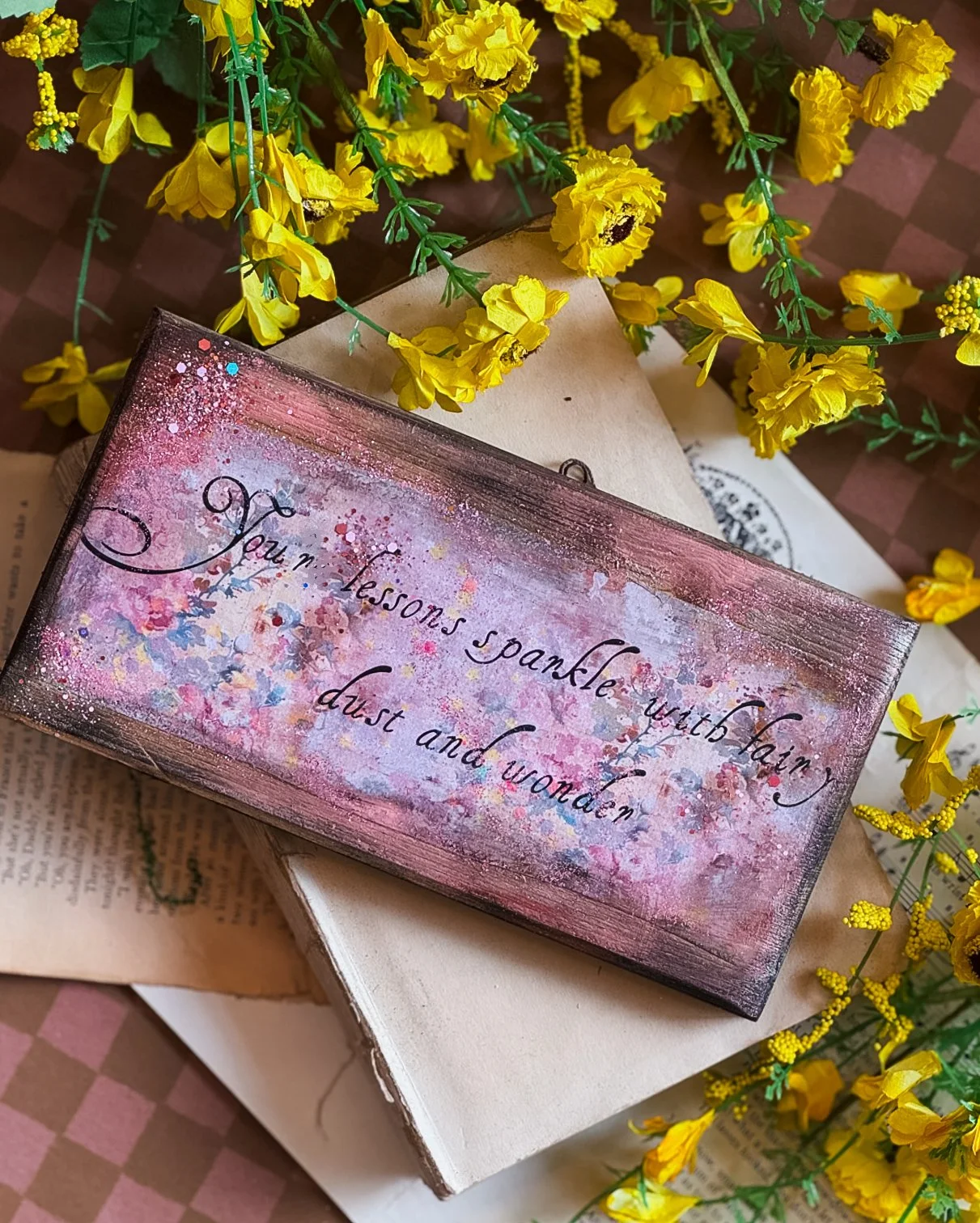 Fairy Dust and Wonder Handmade Sign