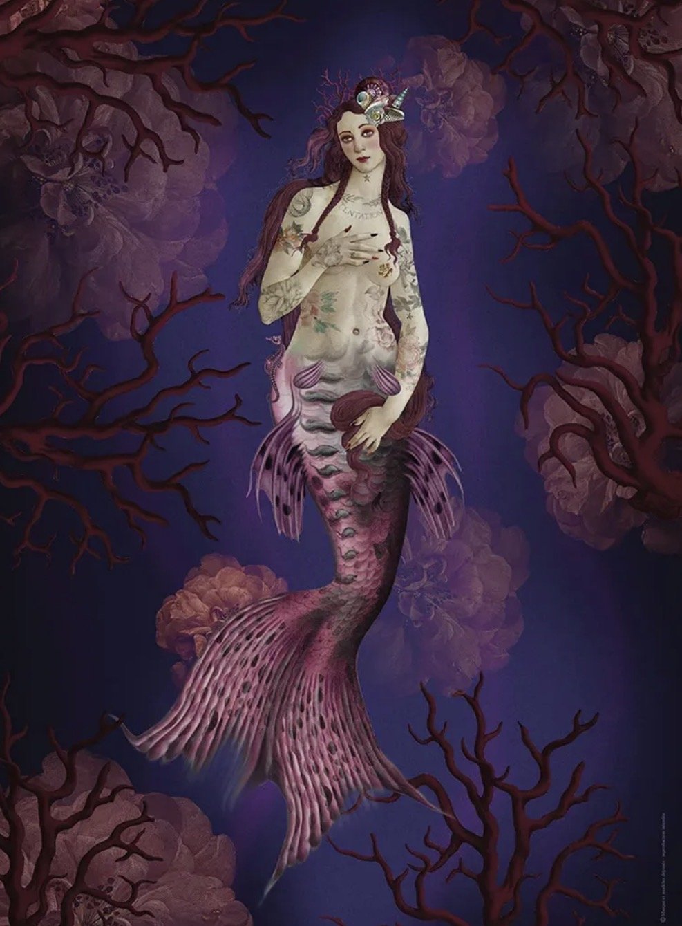 voglio bene mermaid print