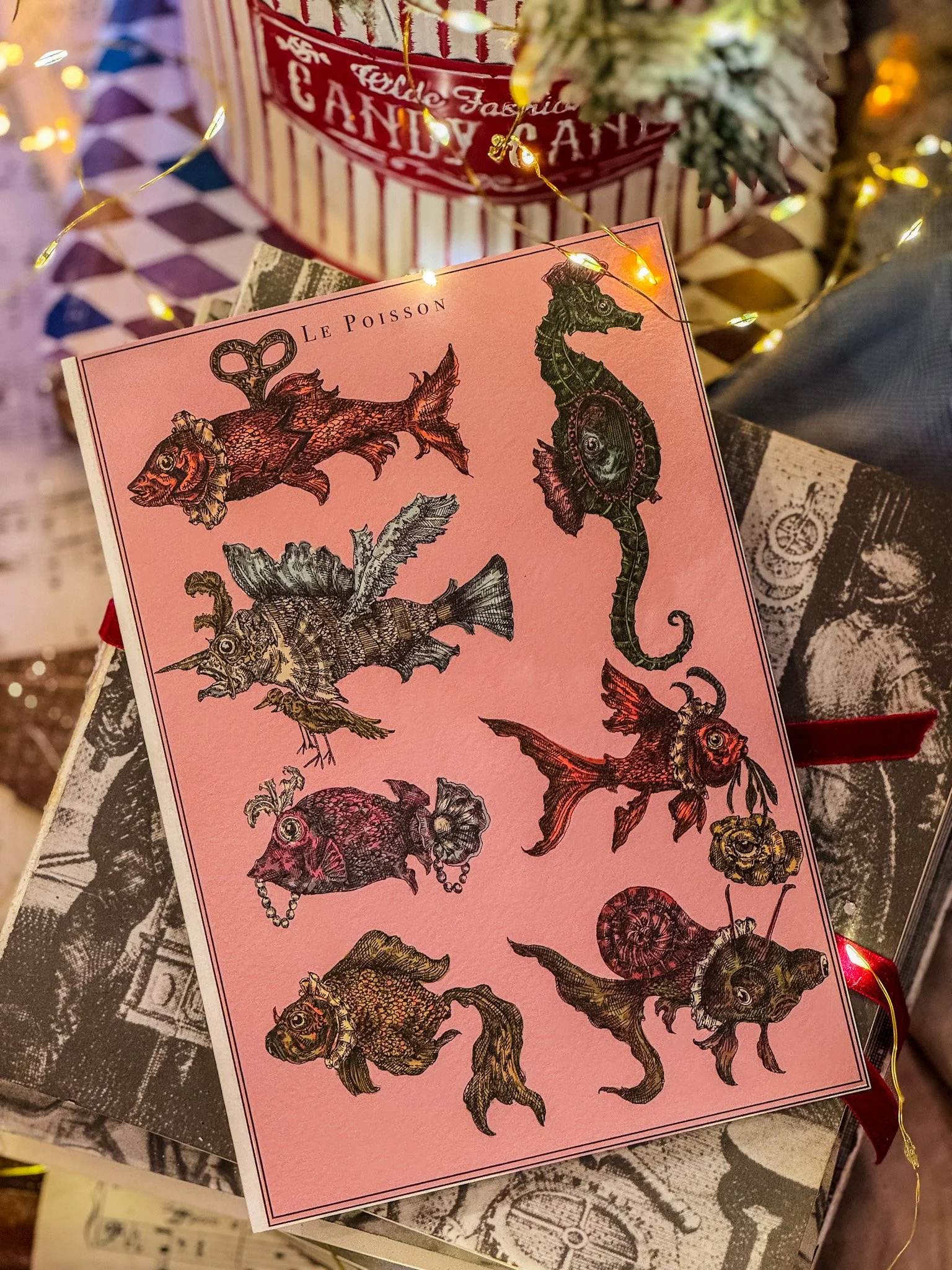 Tudor Fish Card by Gisela Illustrations