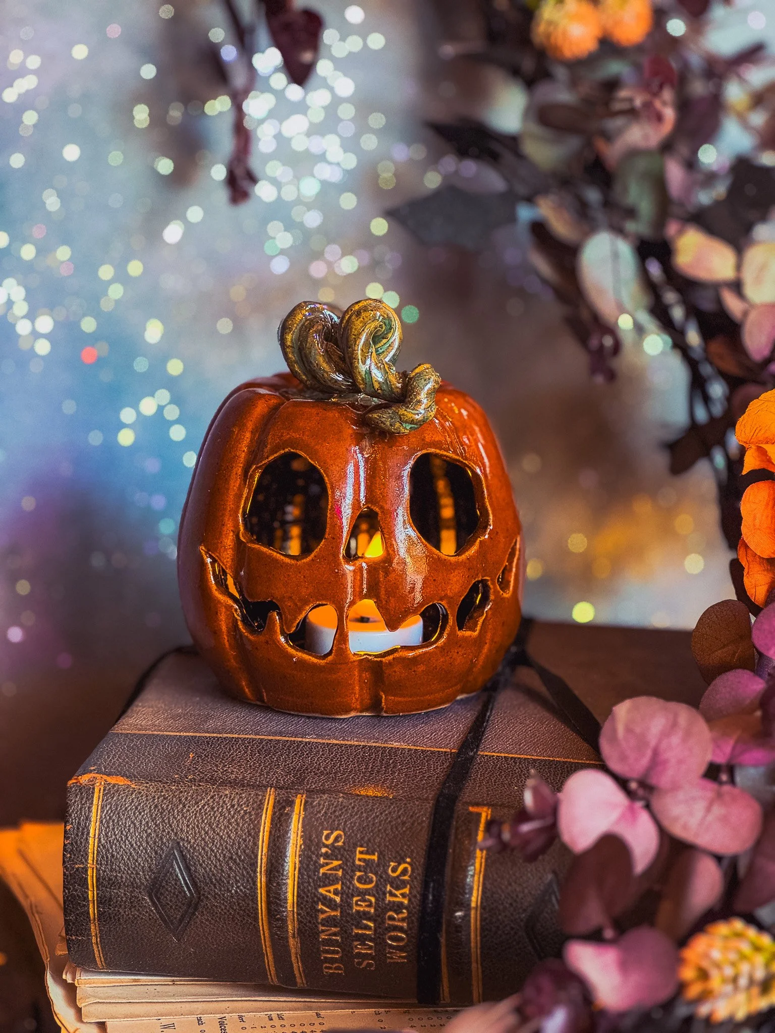 Wilson the Ceramic Pumpkin by Old Town Ceramics