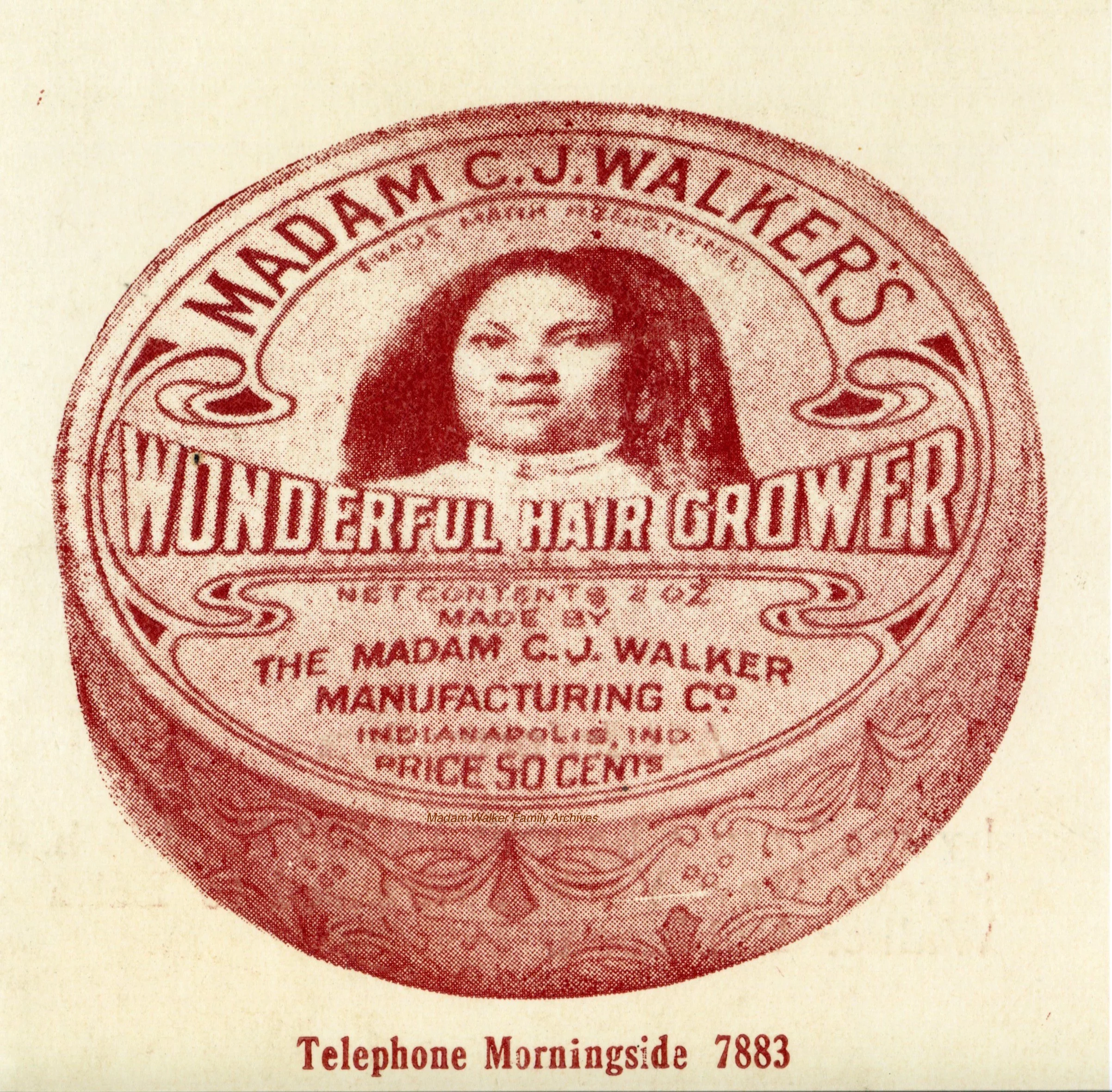 One of Madam C.J. Walker’s original products, image courtesy of Madam Walker Family Archives/A'Lelia Bundles.
