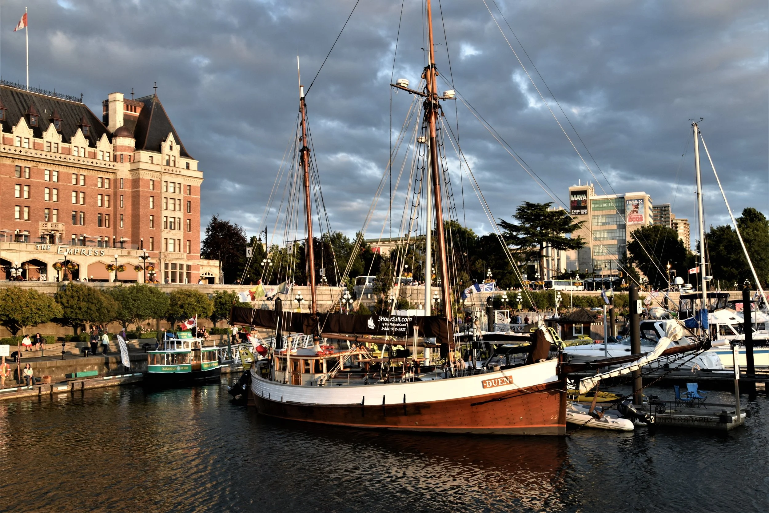 DUEN Sail boat Inner Harbour, Victoria, BC (Ships Point)